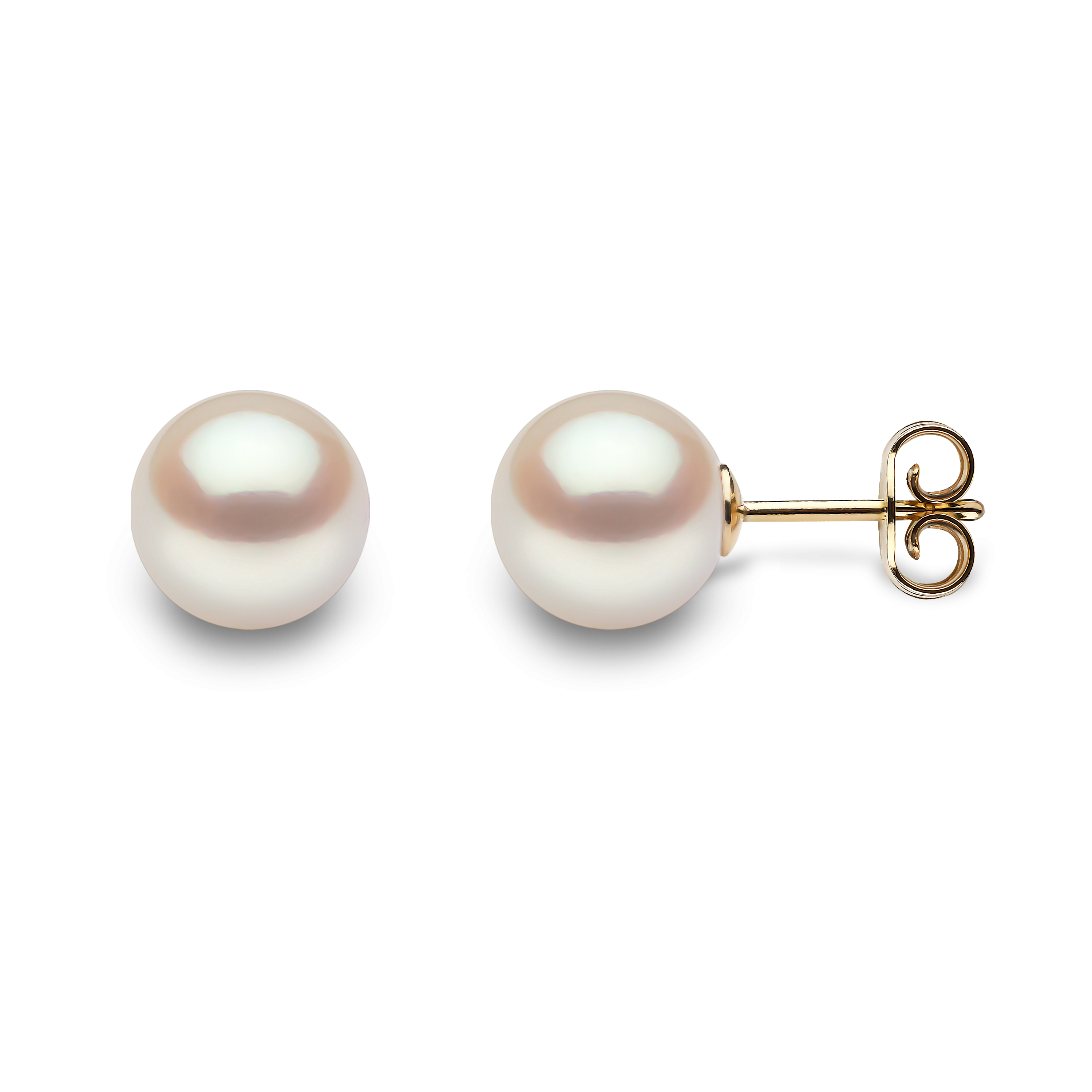 Classic 18K Gold AAA Akoya Pearl Stud Earrings