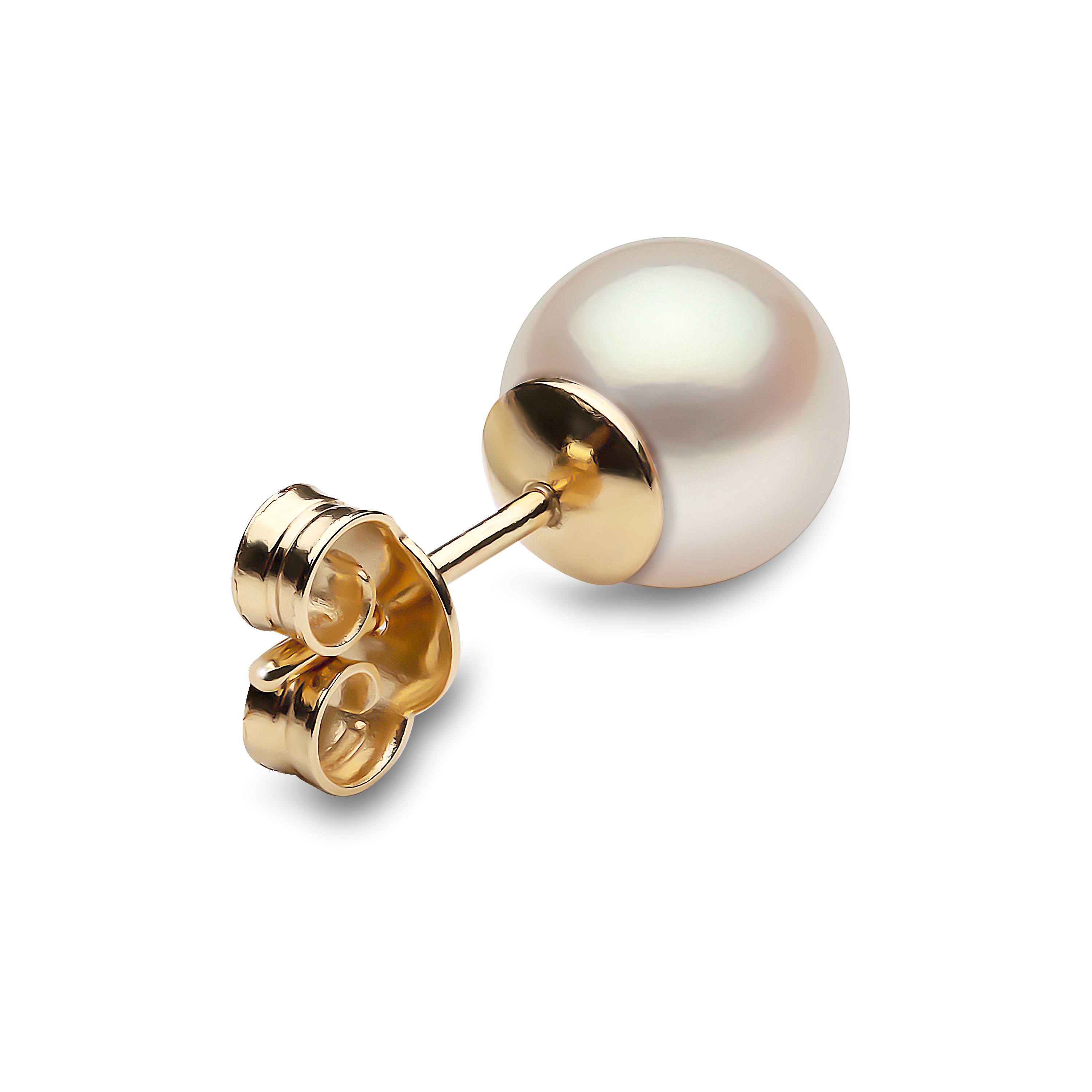 Classic 18K Gold AAA Akoya Pearl Stud Earrings