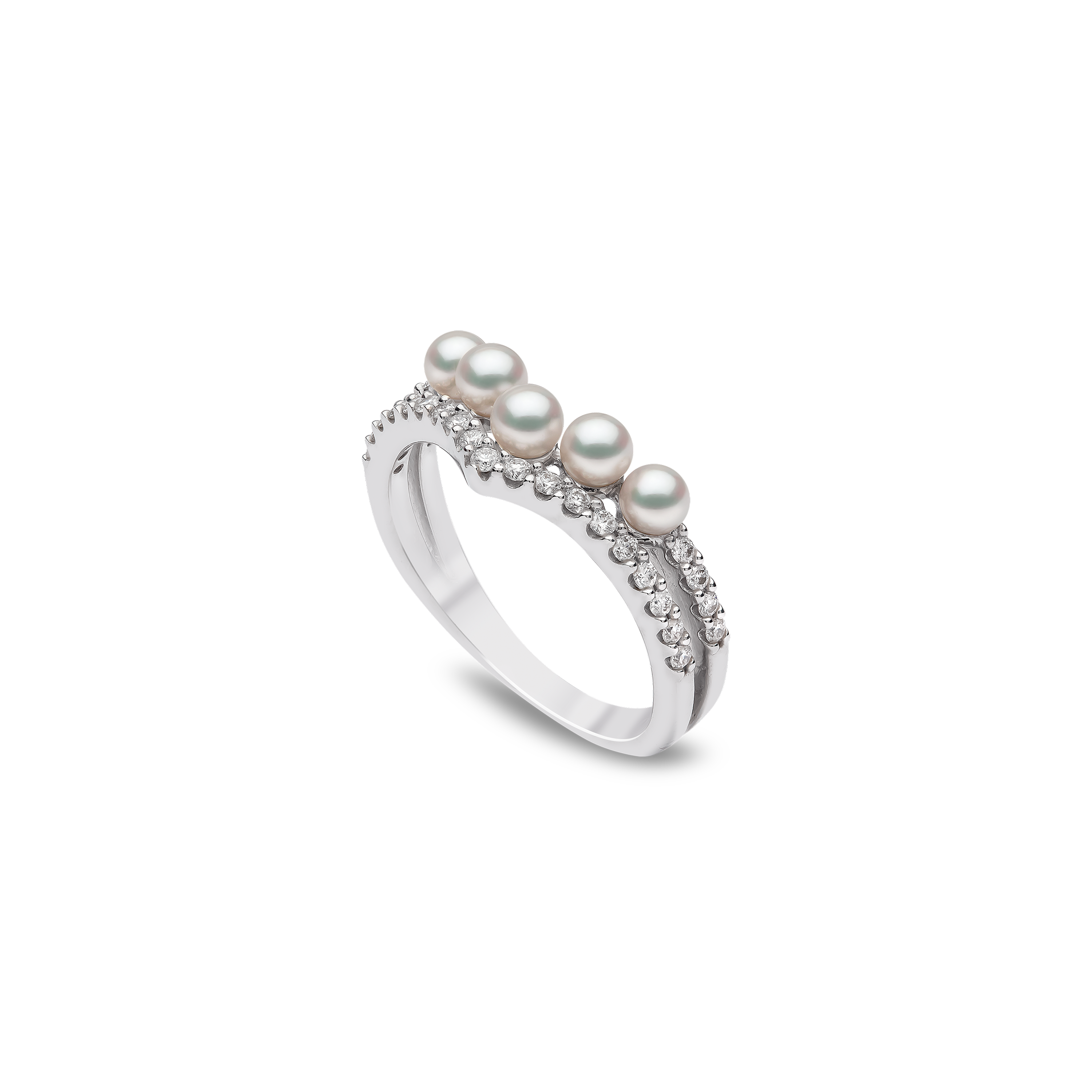 sleek-18k-gold-pearl-and-diamond-curve-v-ring