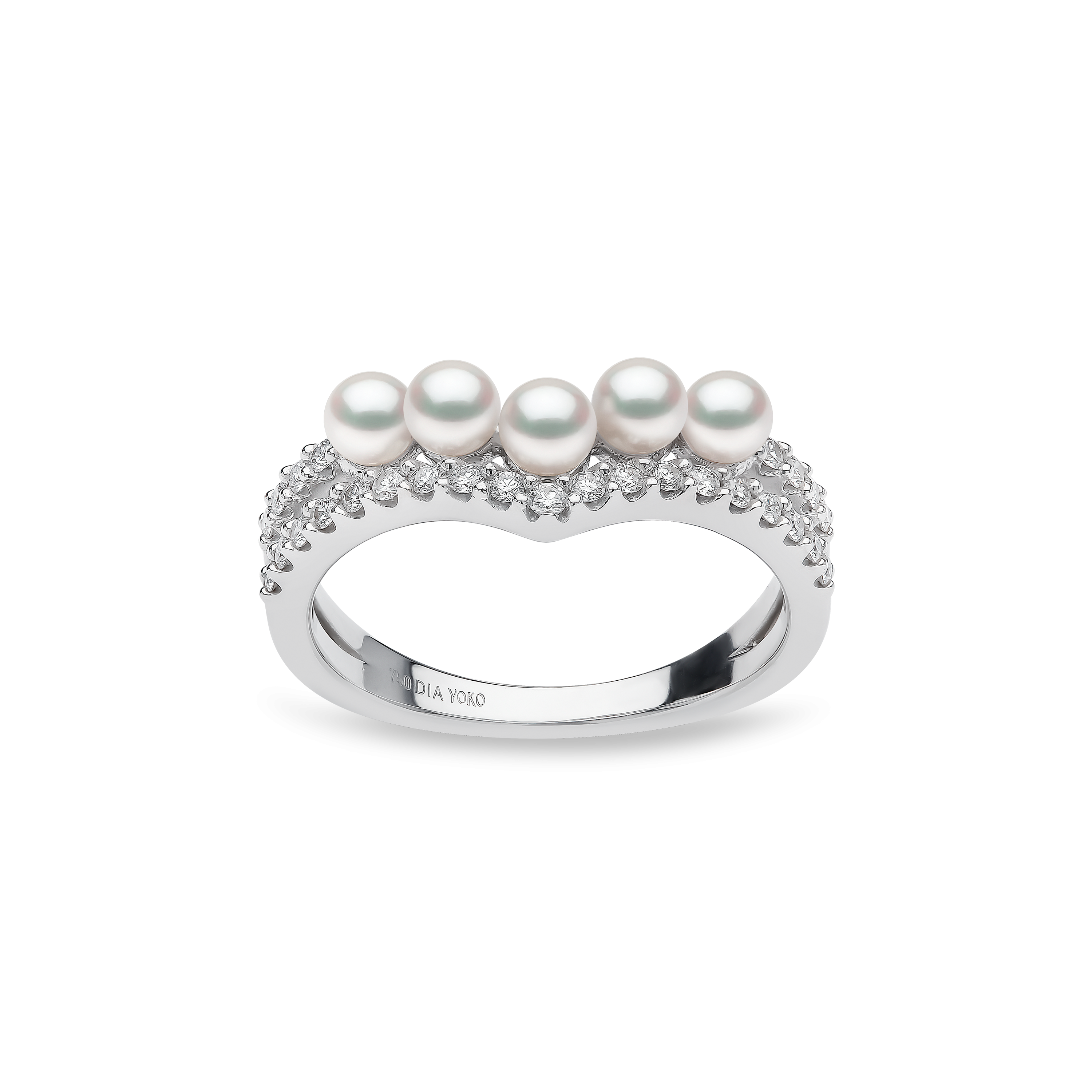 sleek-18k-gold-pearl-and-diamond-curve-v-ring