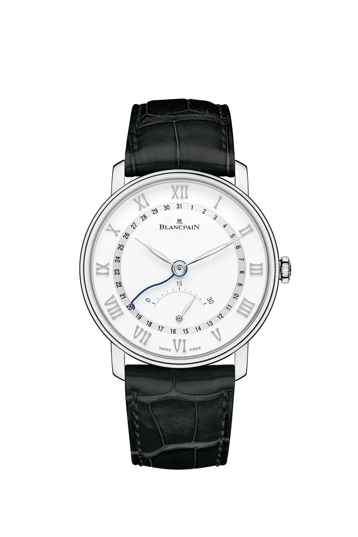 Blancpain Villeret Ultraplate 40 մմ ժամացույց՝ պողպատե պատյանով և սպիտակ թվատախտակով։ Ռեֆերենս՝ 6653Q-1127-55B։