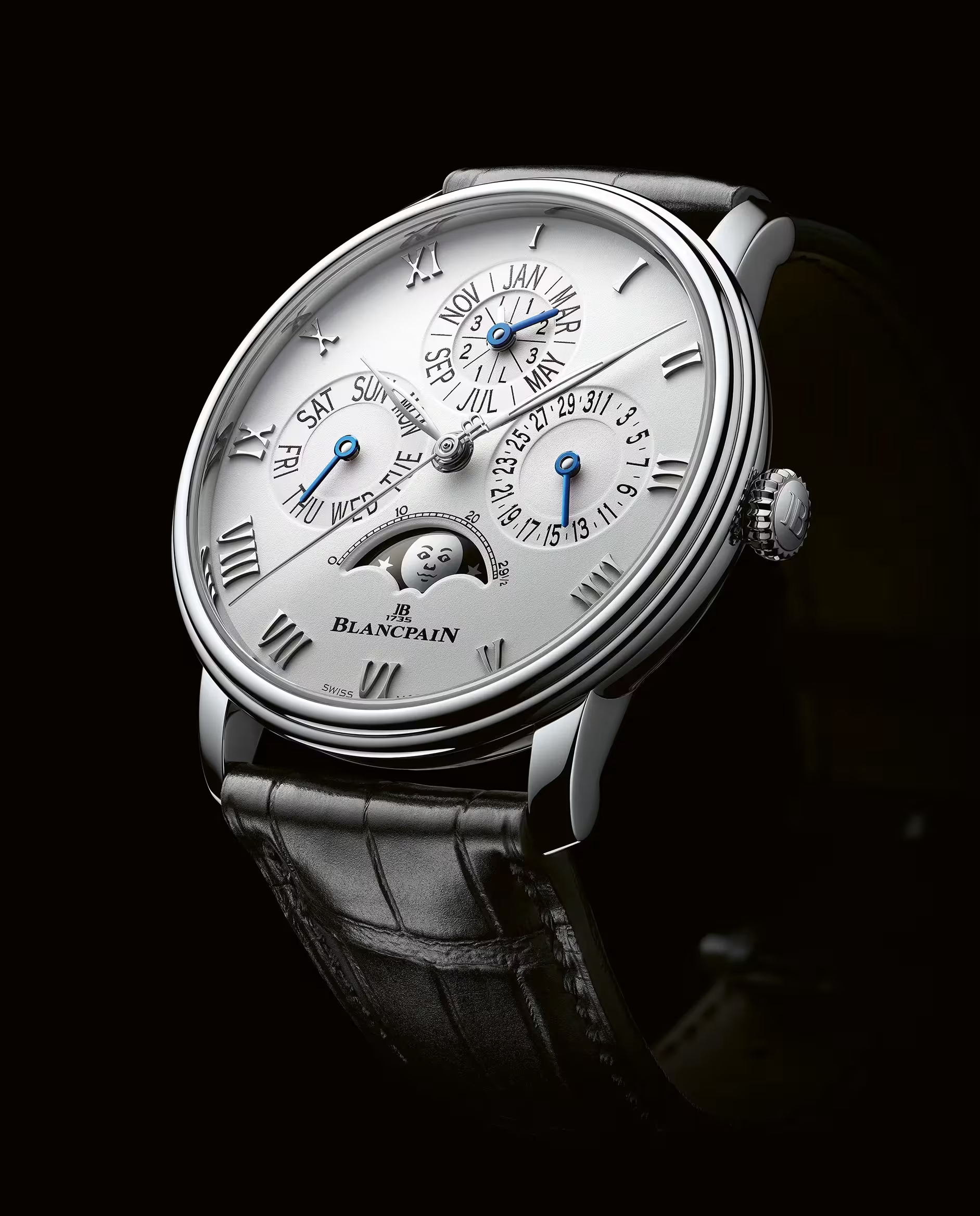 Villeret Quantième Perpétuel Phases de Lune ժամացույց