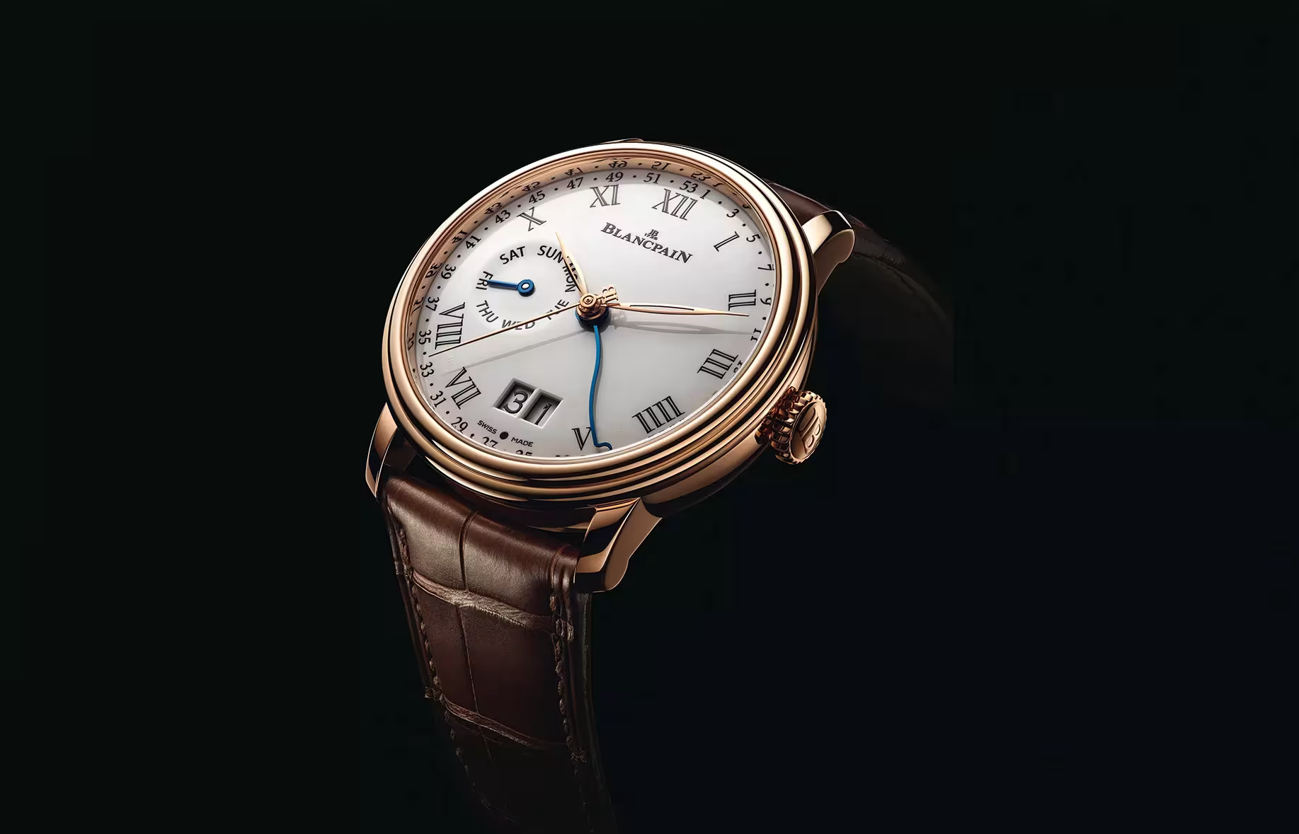 Villeret Semainier Grande Date 8 Jours ժամացույց