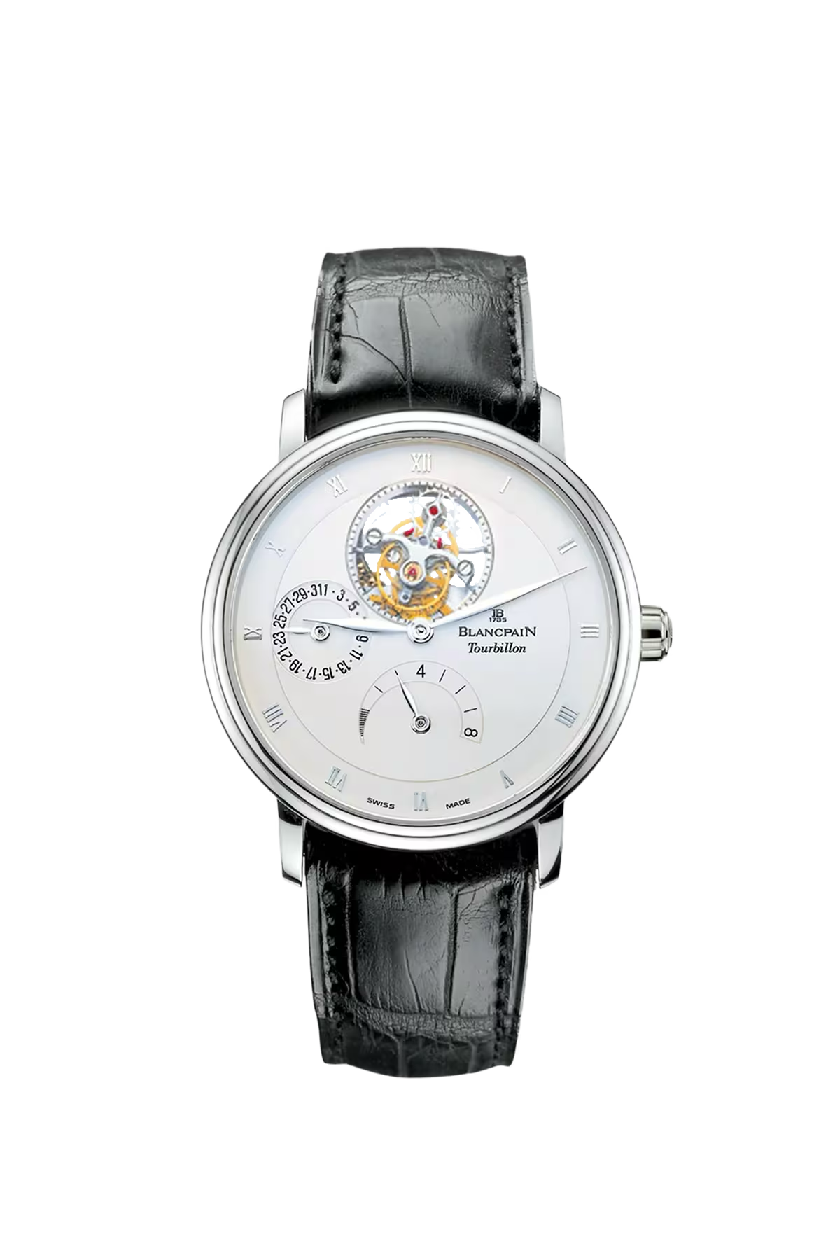 Blancpain Villeret Tourbillon 8 Days 37.5 մմ ժամացույց՝ սպիտակ ոսկուց պատյանով և օպալային թվատախտակով։ Ռեֆերենս՝ 6025-1542-55B։