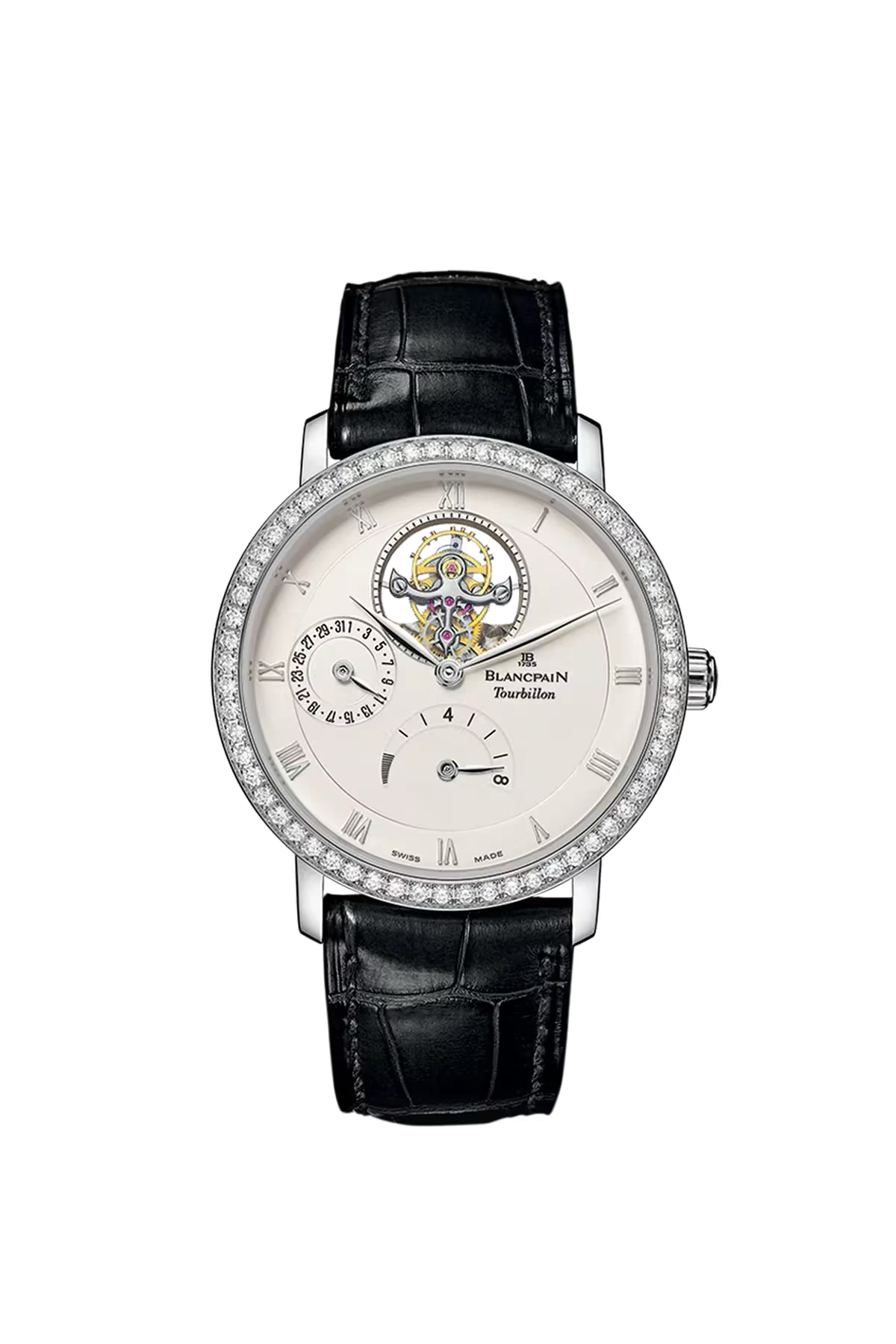 Blancpain Villeret Tourbillon 8 Days 38 մմ ժամացույց՝ սպիտակ ոսկուց պատյանով և օպալային թվատախտակով։ Ռեֆերենս՝ 6025-1942-55B։