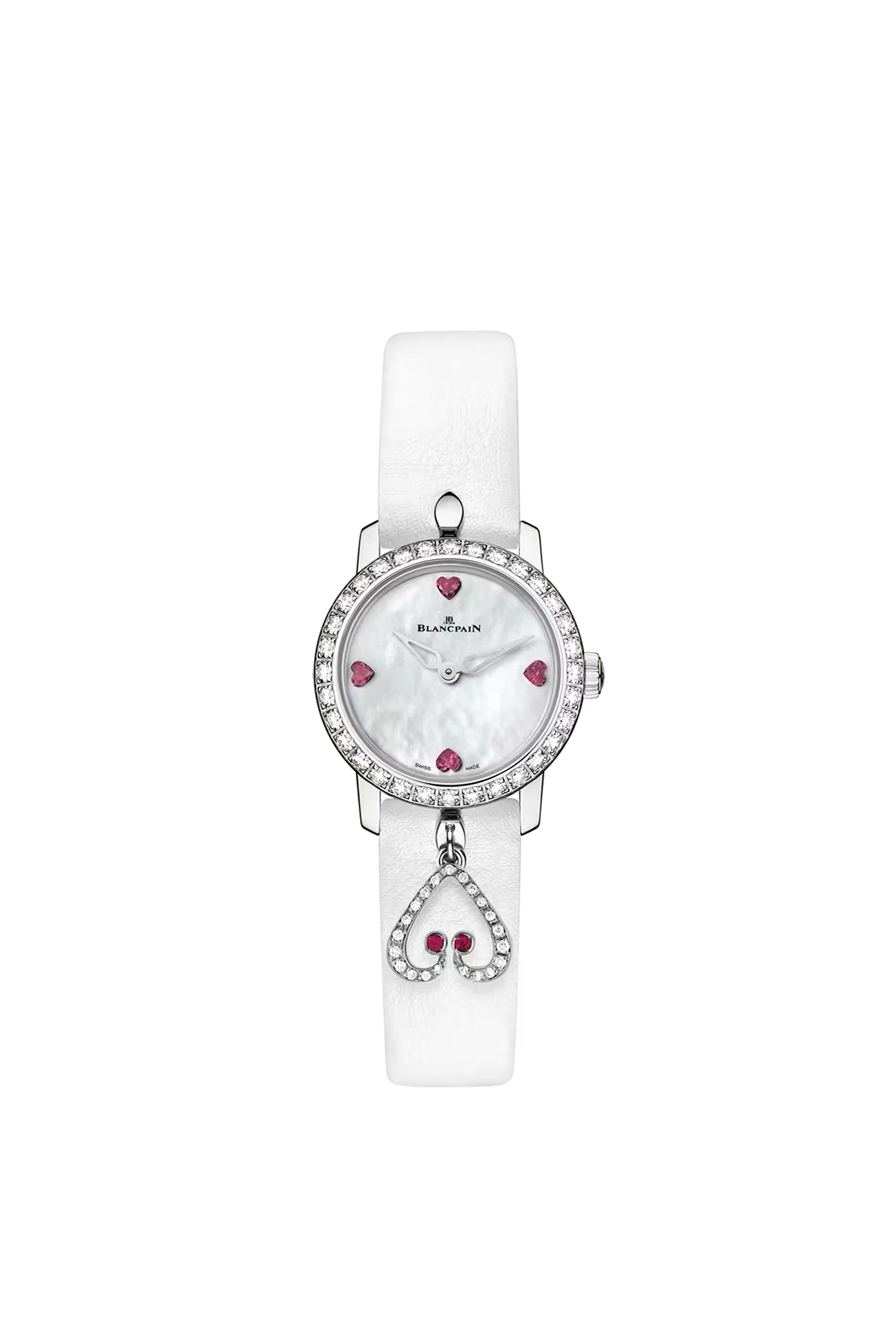 Blancpain Ladybird Ultraplate 21.5 մմ ժամացույց՝ սպիտակ ոսկուց պատյանով և սպիտակ թվատախտակով։ Ռեֆերենս՝ 0063-1997-58A։