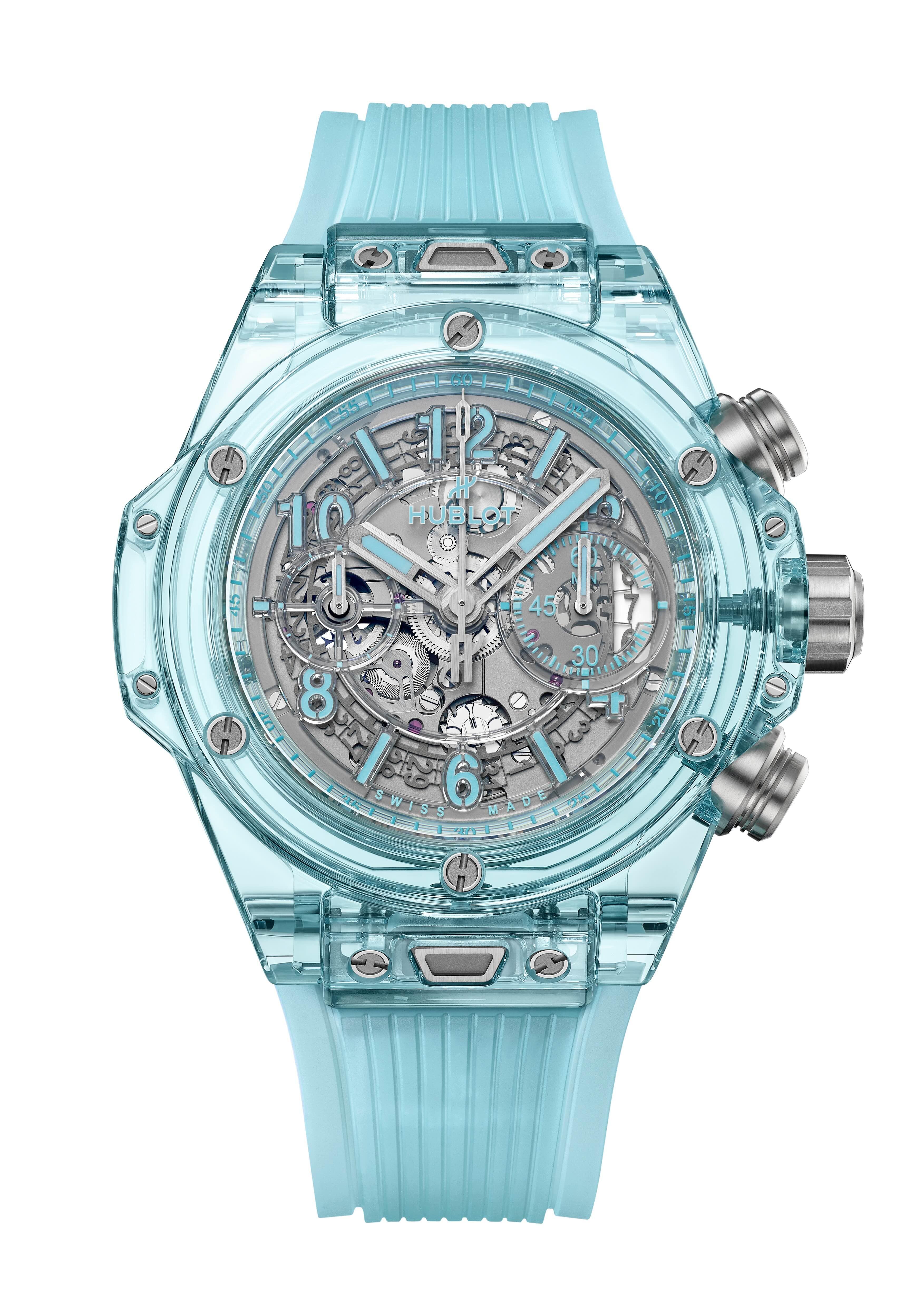 Hublot Big Bang Unico Water Blue Sapphire 44 մմ ժամացույց։ Ռեֆերենս՝ 421.JL.4890.RT։