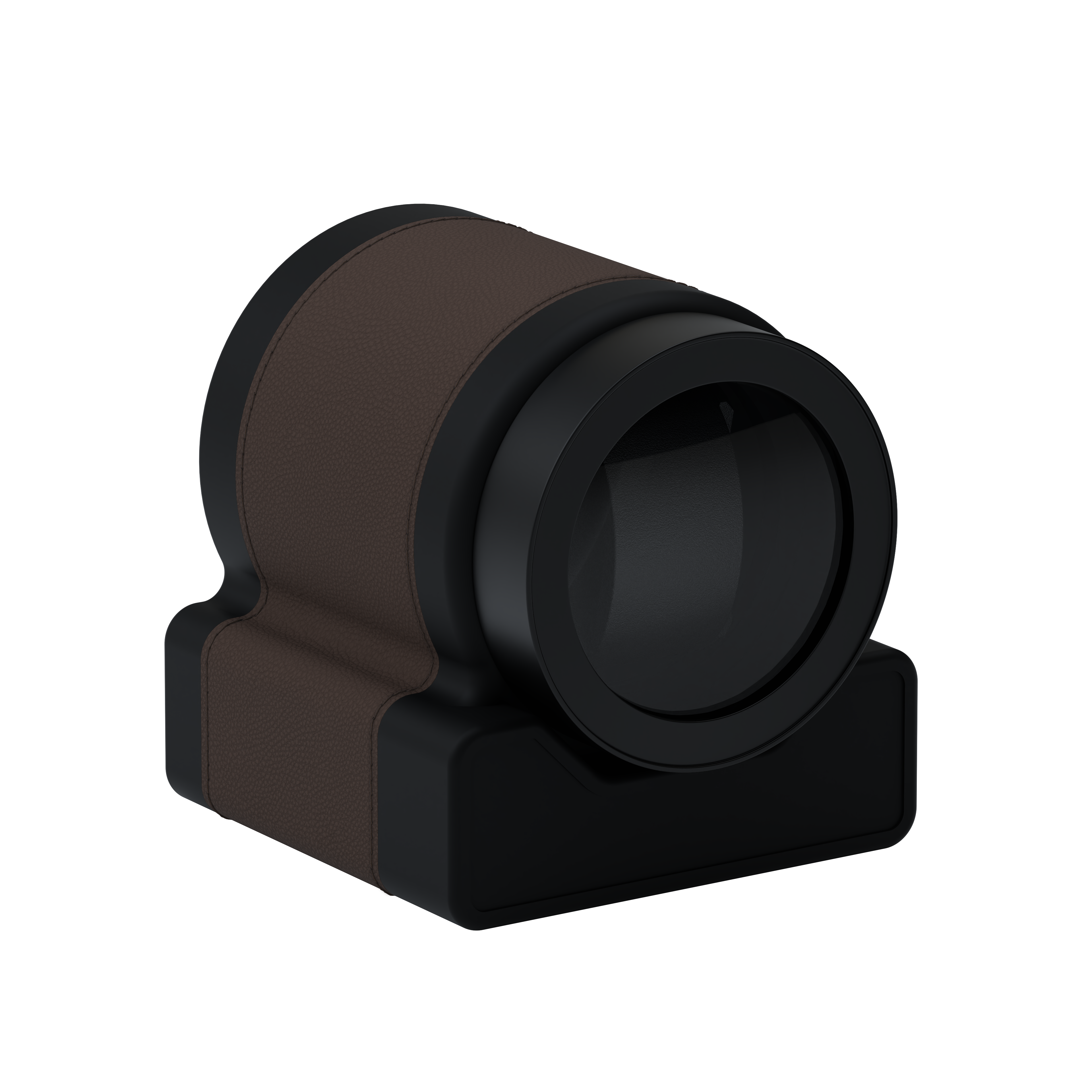 Кожаная шкатулка для подзавода автоматических часов Rotor One Chocolate Brown