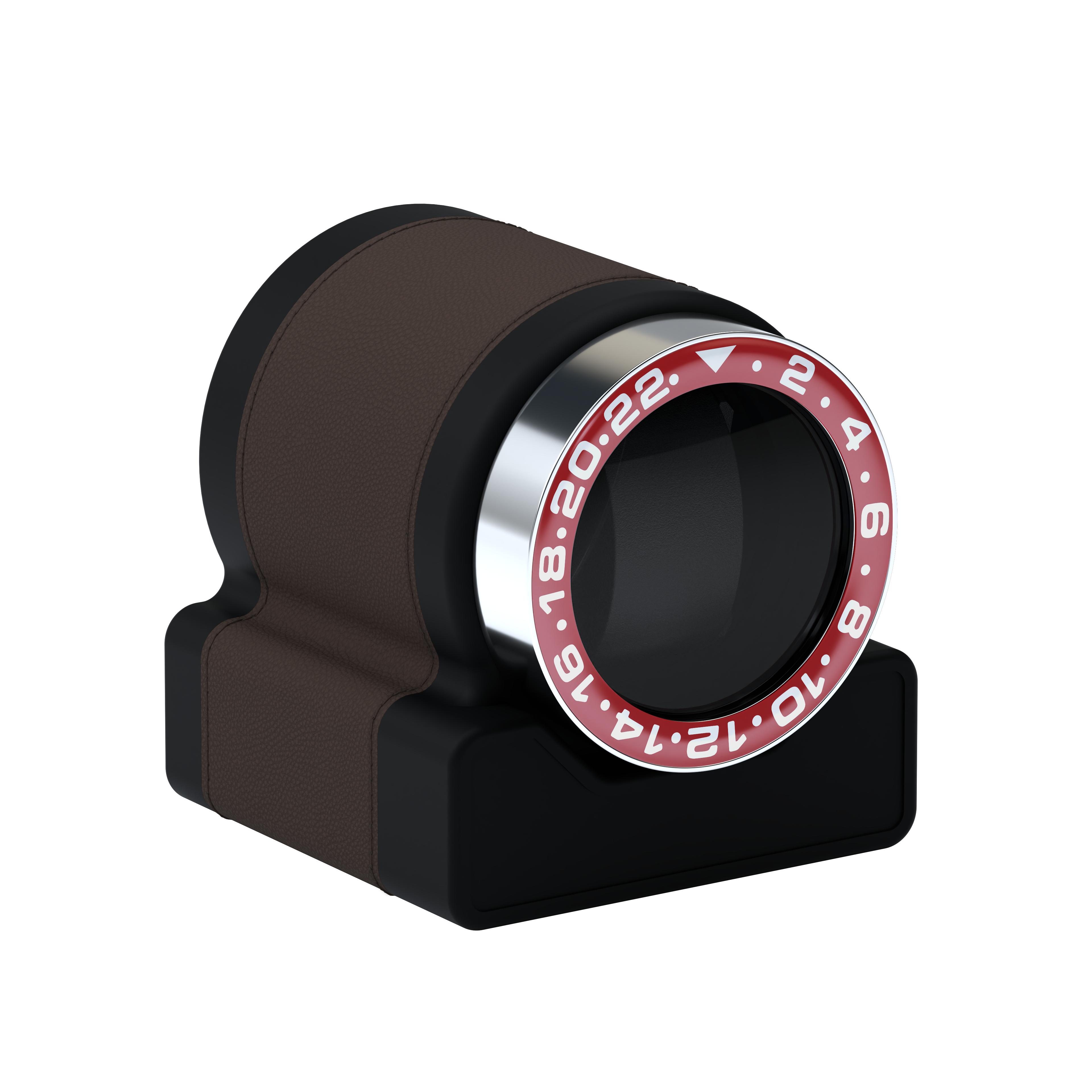 Кожаная шкатулка для подзавода автоматических часов Rotor One Chocolate Brown