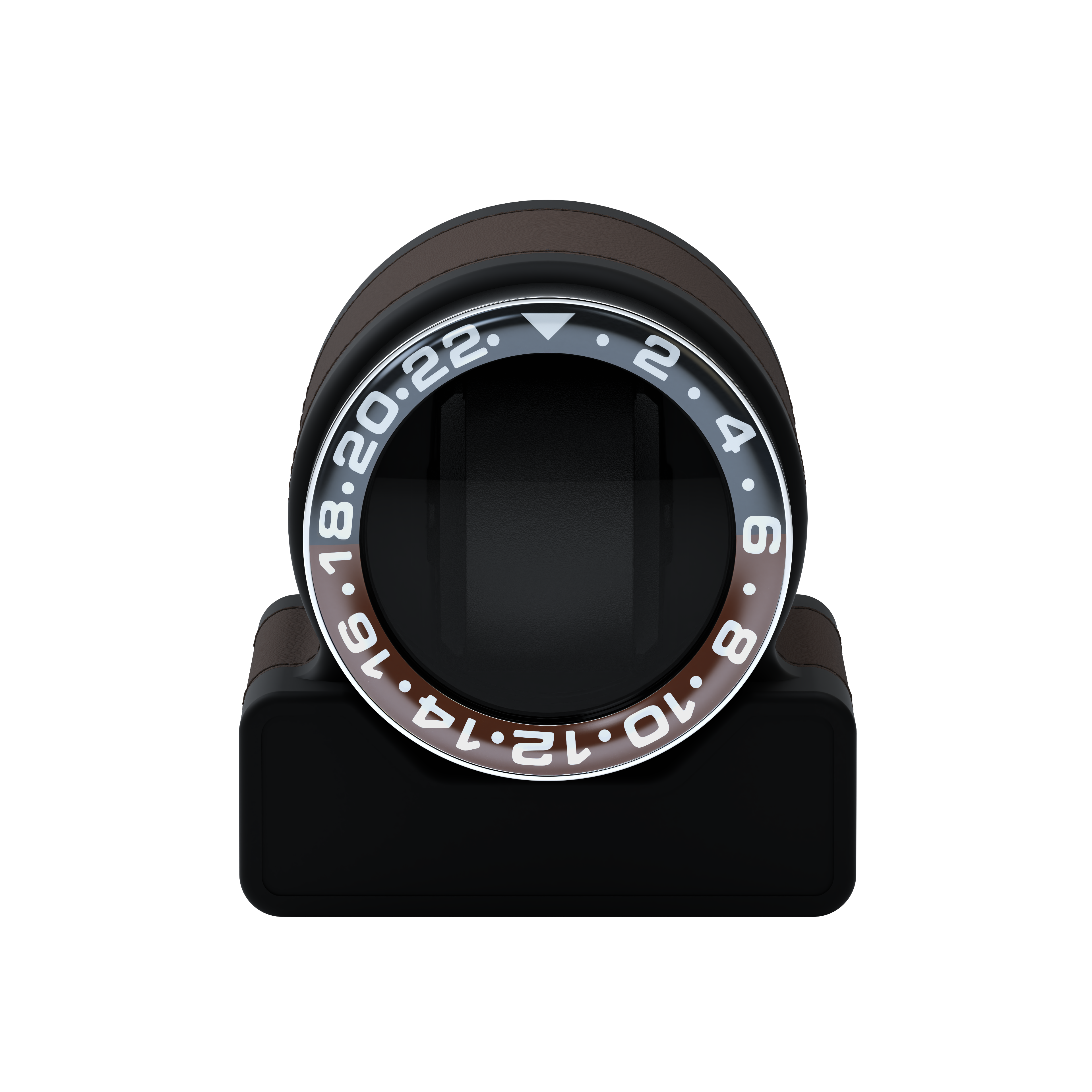 Кожаная шкатулка для подзавода автоматических часов Rotor One Chocolate Brown