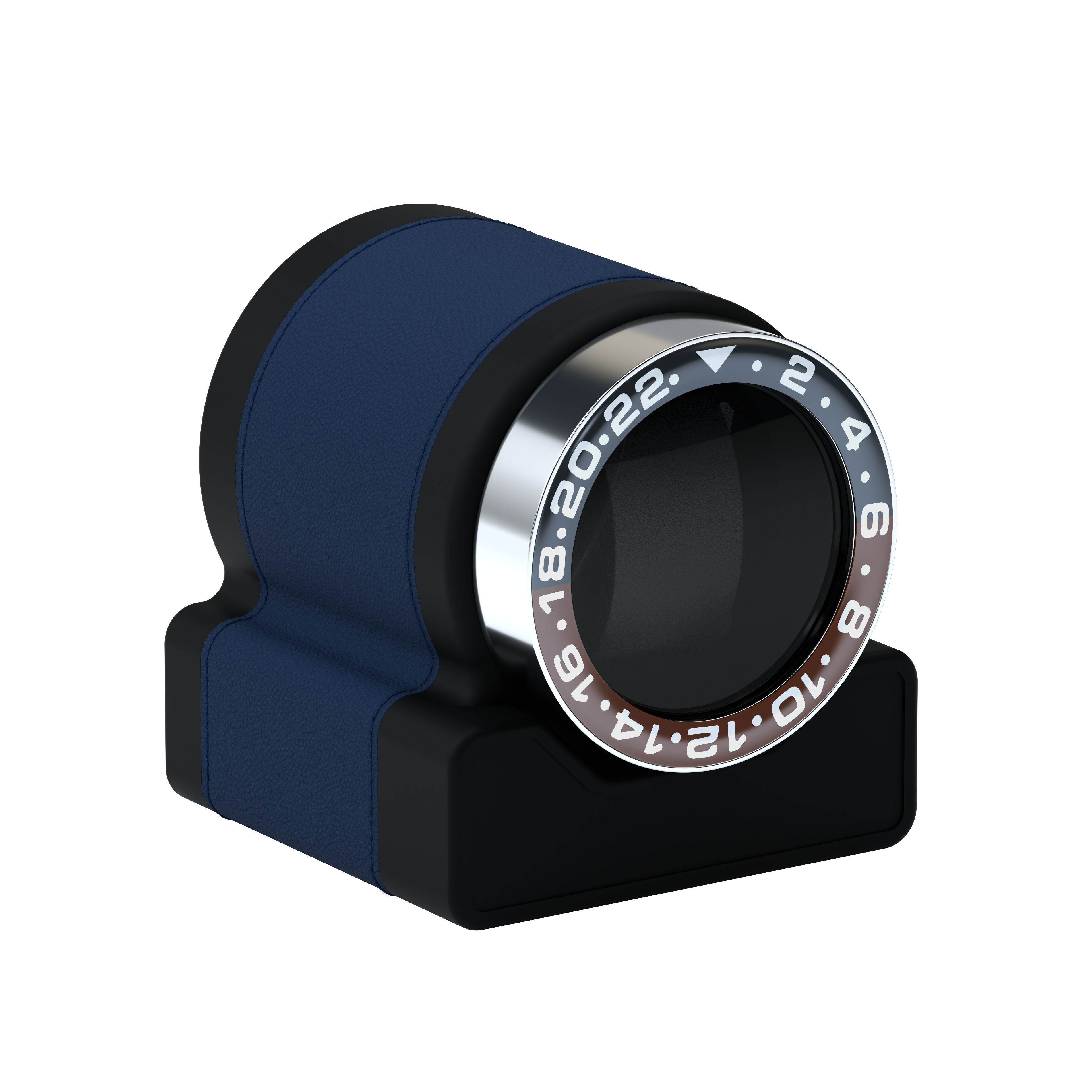 Кожаная шкатулка для подзавода автоматических часов Rotor One Midnight Blue