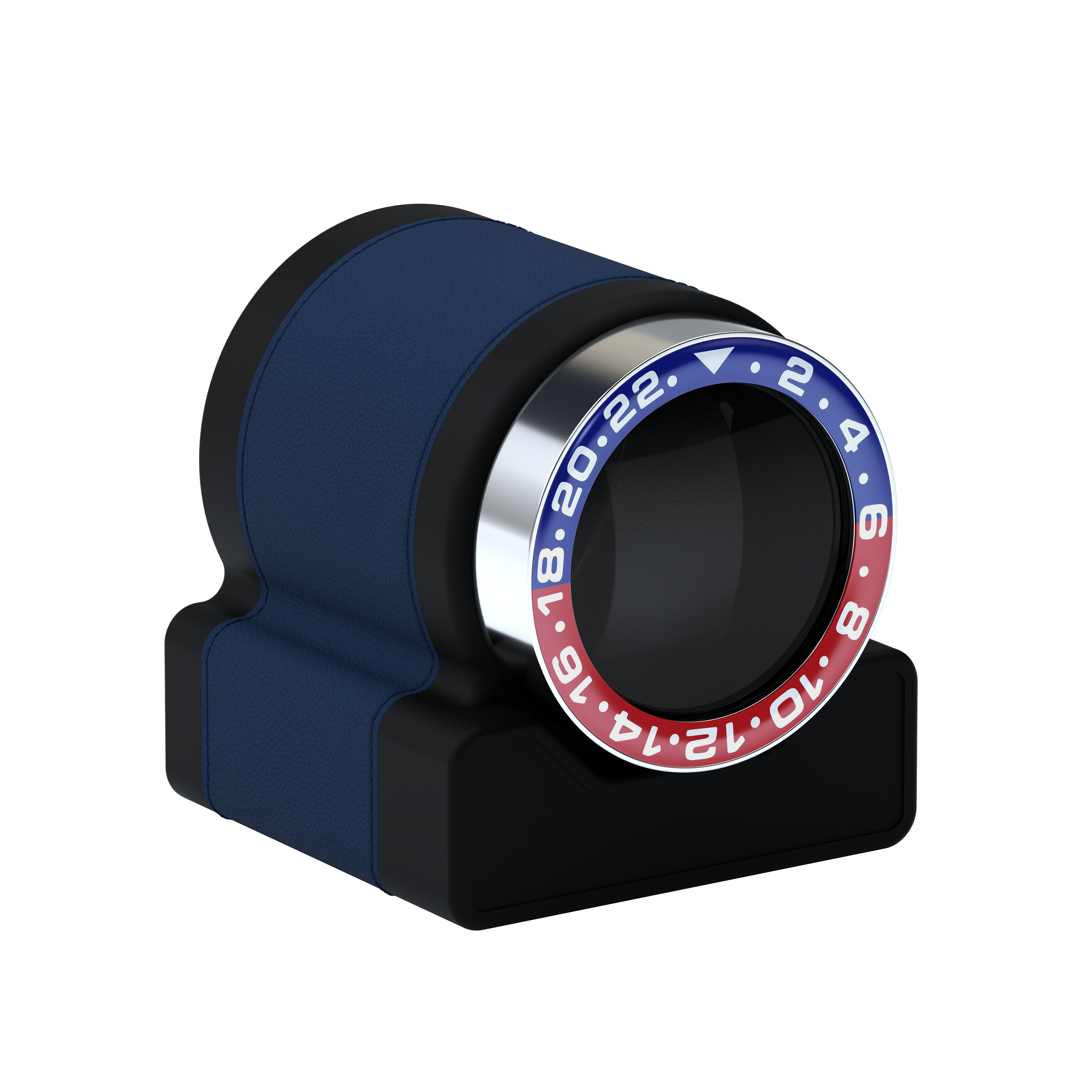 Кожаная шкатулка для подзавода автоматических часов Rotor One Midnight Blue