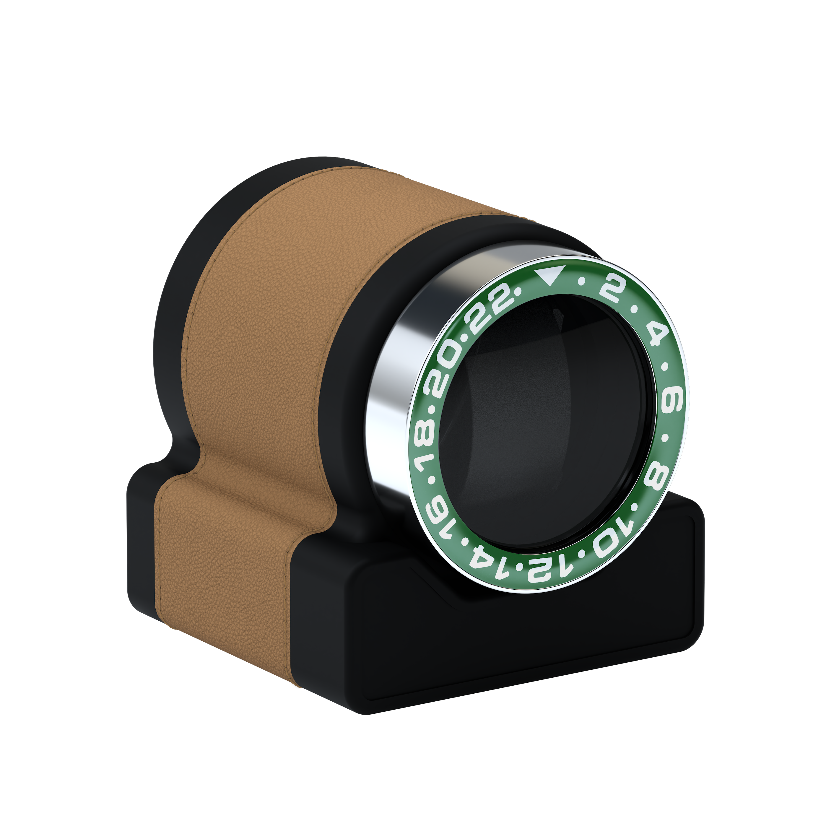 Кожаная шкатулка для подзавода автоматических часов Rotor One Chestnut Brown