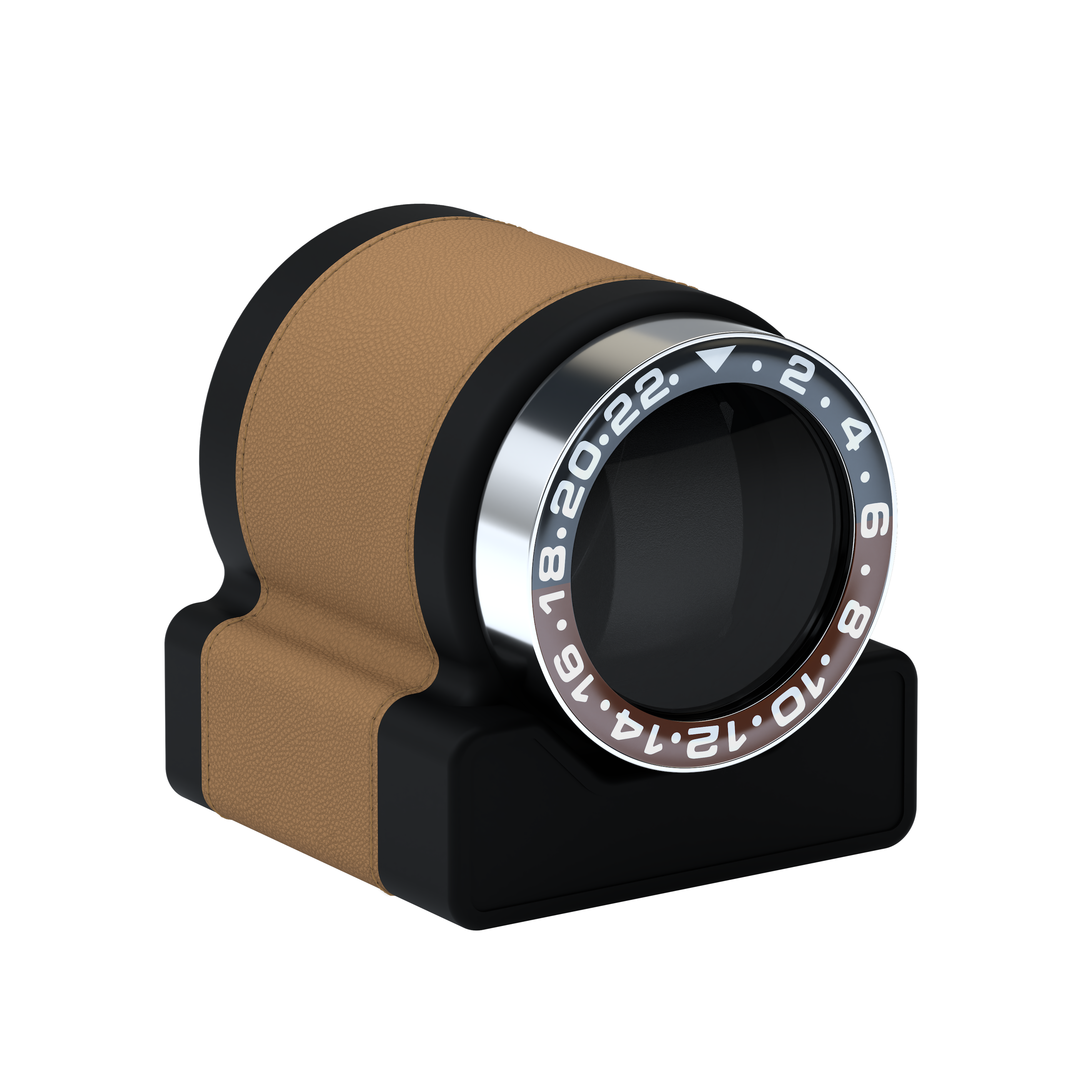 Кожаная шкатулка для подзавода автоматических часов Rotor One Chestnut Brown