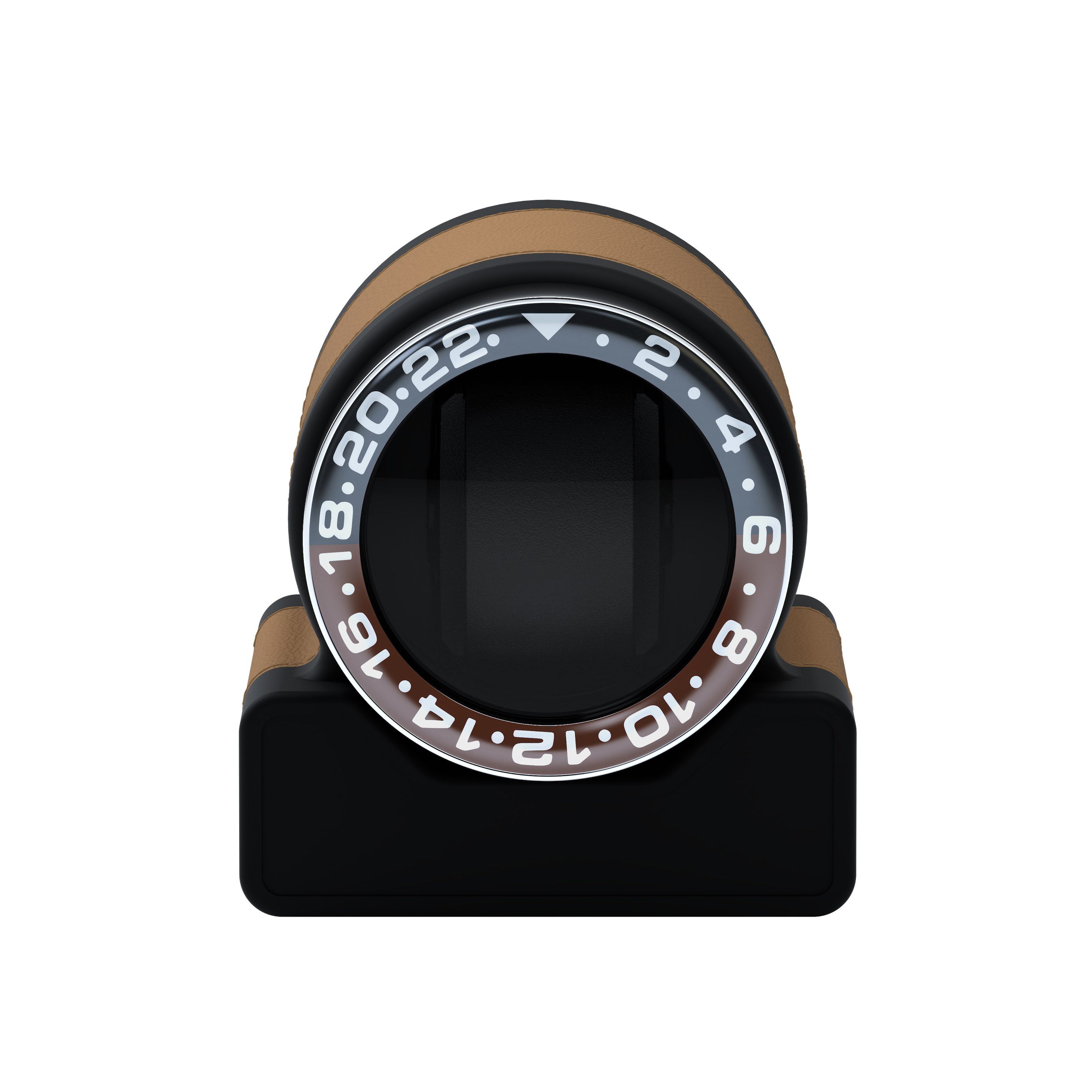 Кожаная шкатулка для подзавода автоматических часов Rotor One Chestnut Brown