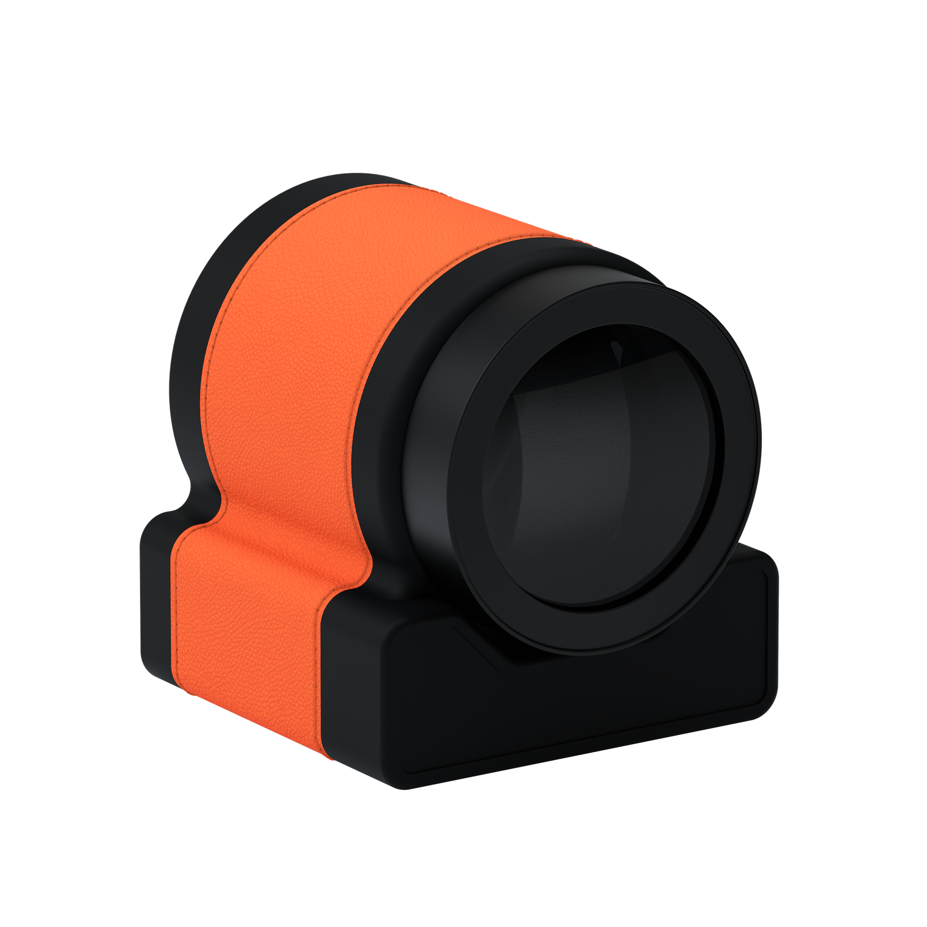 Кожаная шкатулка для подзавода автоматических часов Rotor One Orange