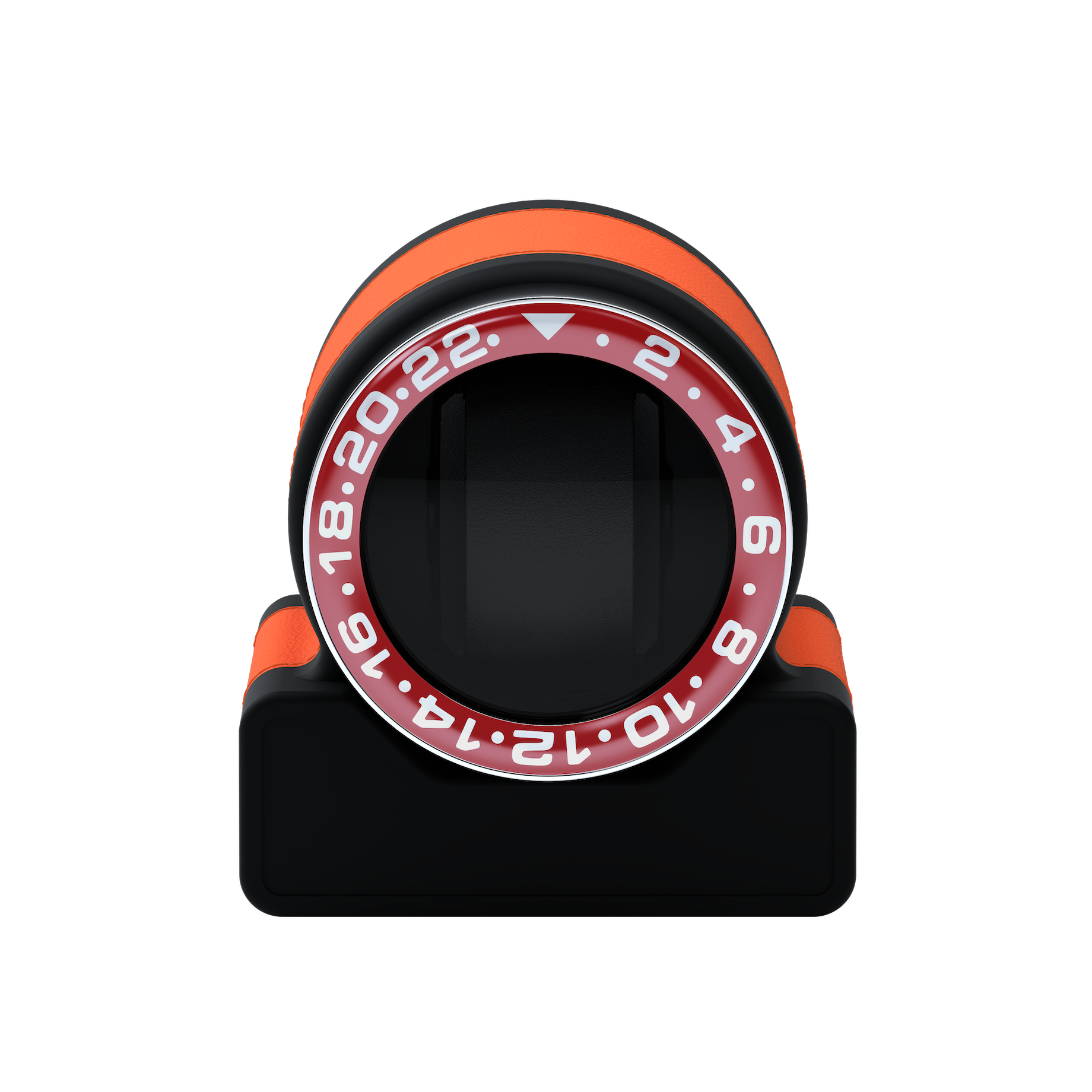 Кожаная шкатулка для подзавода автоматических часов Rotor One Orange
