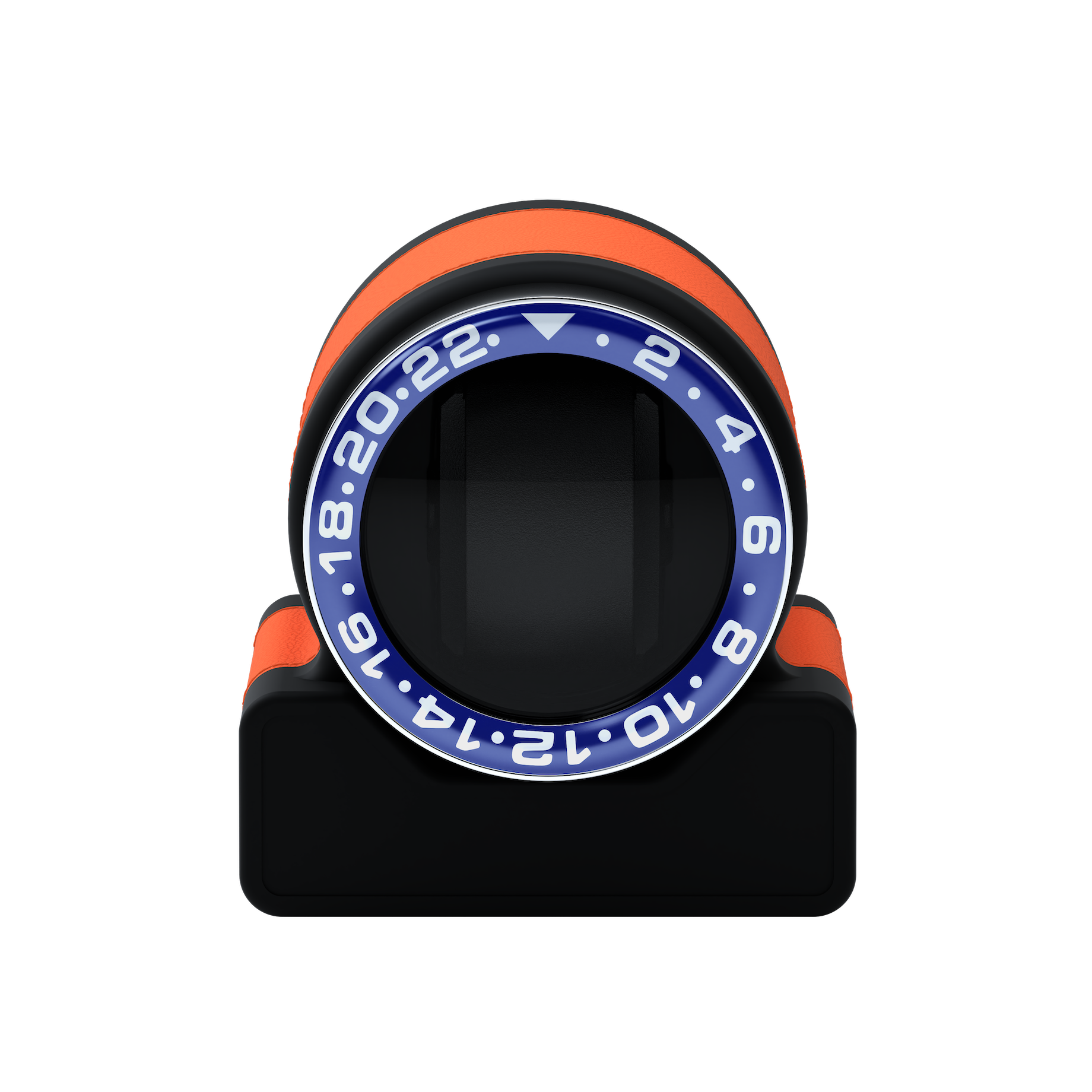 Кожаная шкатулка для подзавода автоматических часов Rotor One Orange