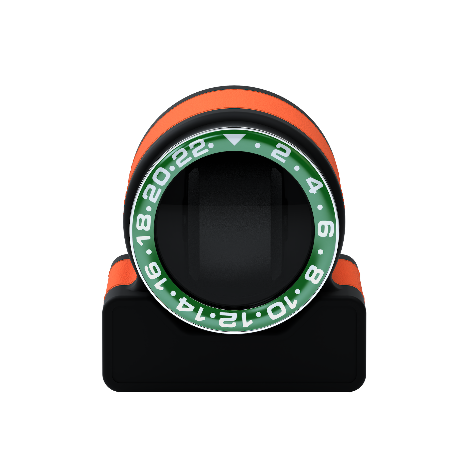 Кожаная шкатулка для подзавода автоматических часов Rotor One Orange