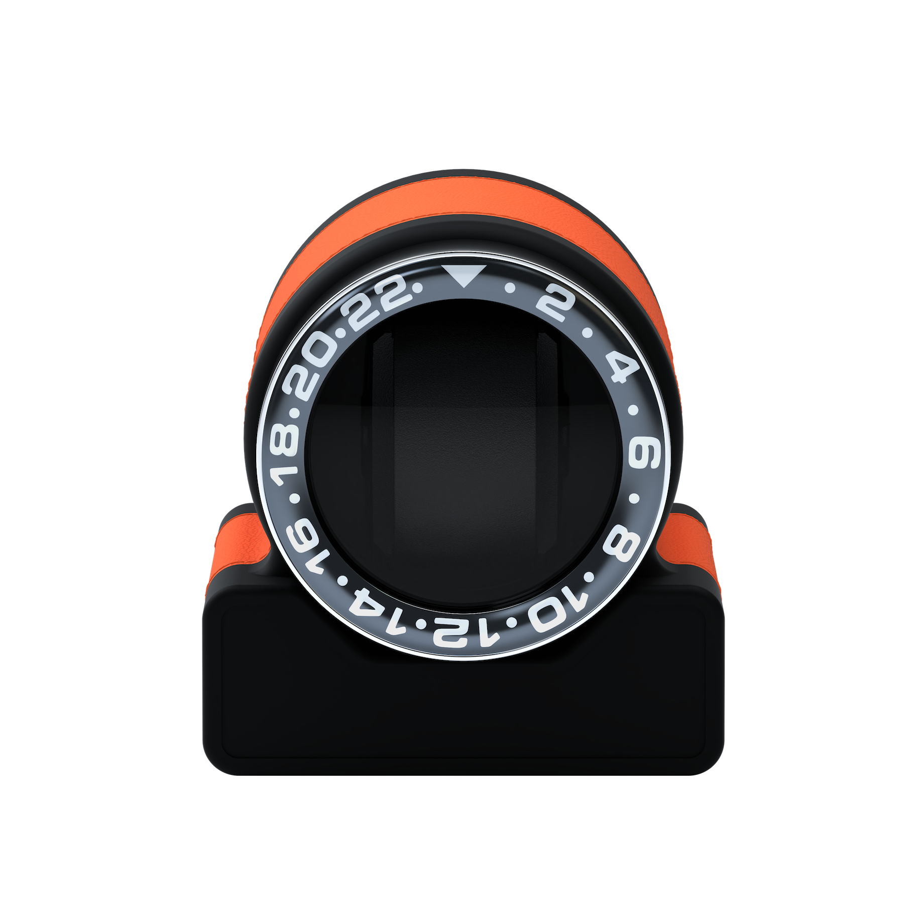 Кожаная шкатулка для подзавода автоматических часов Rotor One Orange