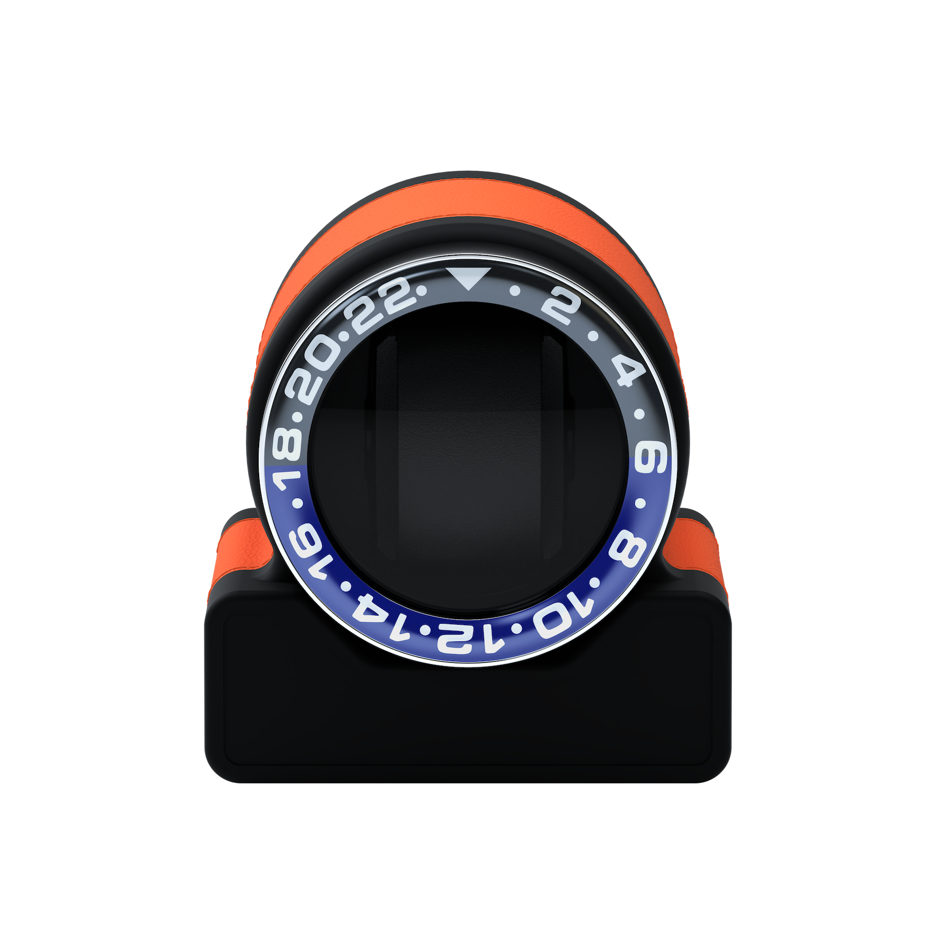 Кожаная шкатулка для подзавода автоматических часов Rotor One Orange