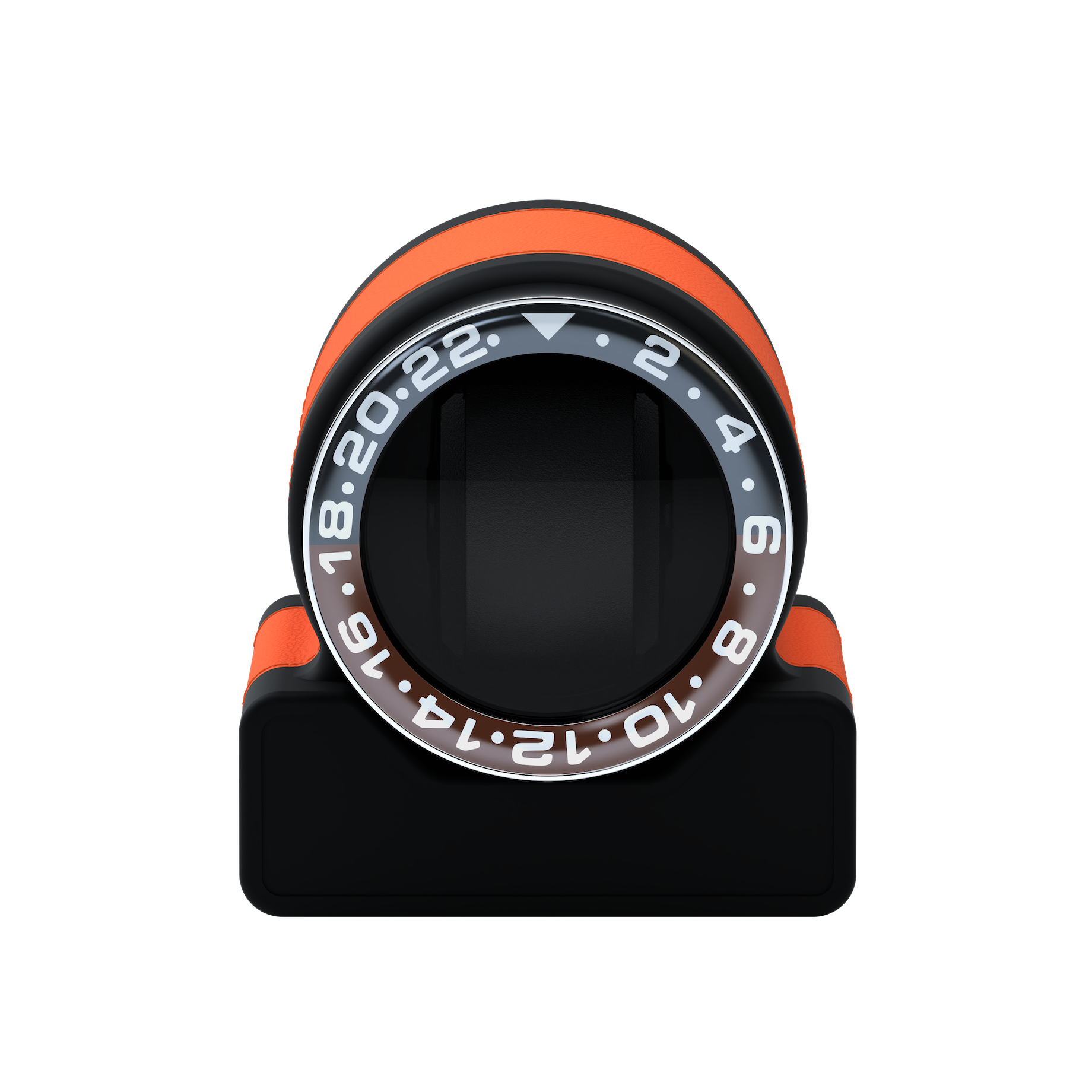 Кожаная шкатулка для подзавода автоматических часов Rotor One Orange