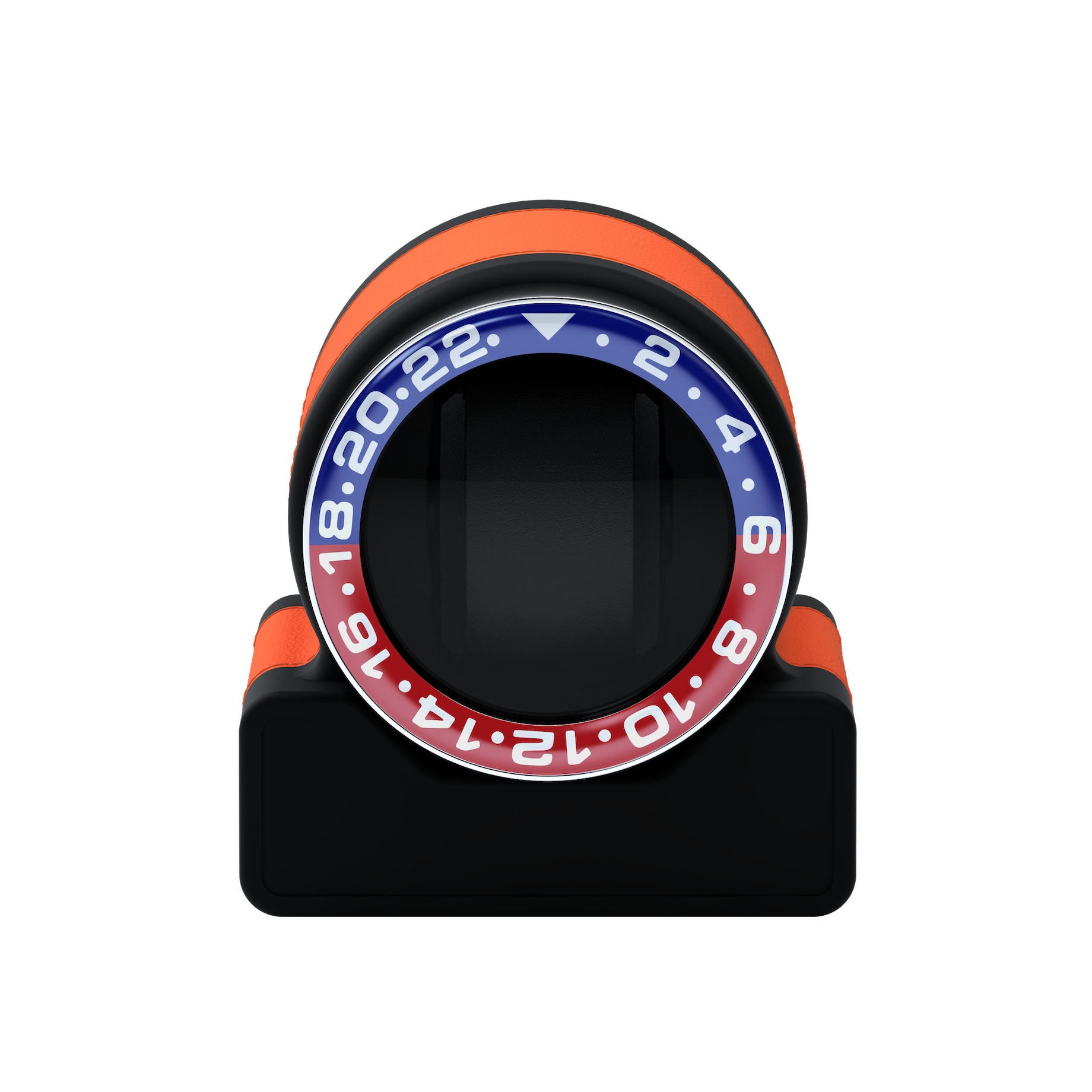 Кожаная шкатулка для подзавода автоматических часов Rotor One Orange