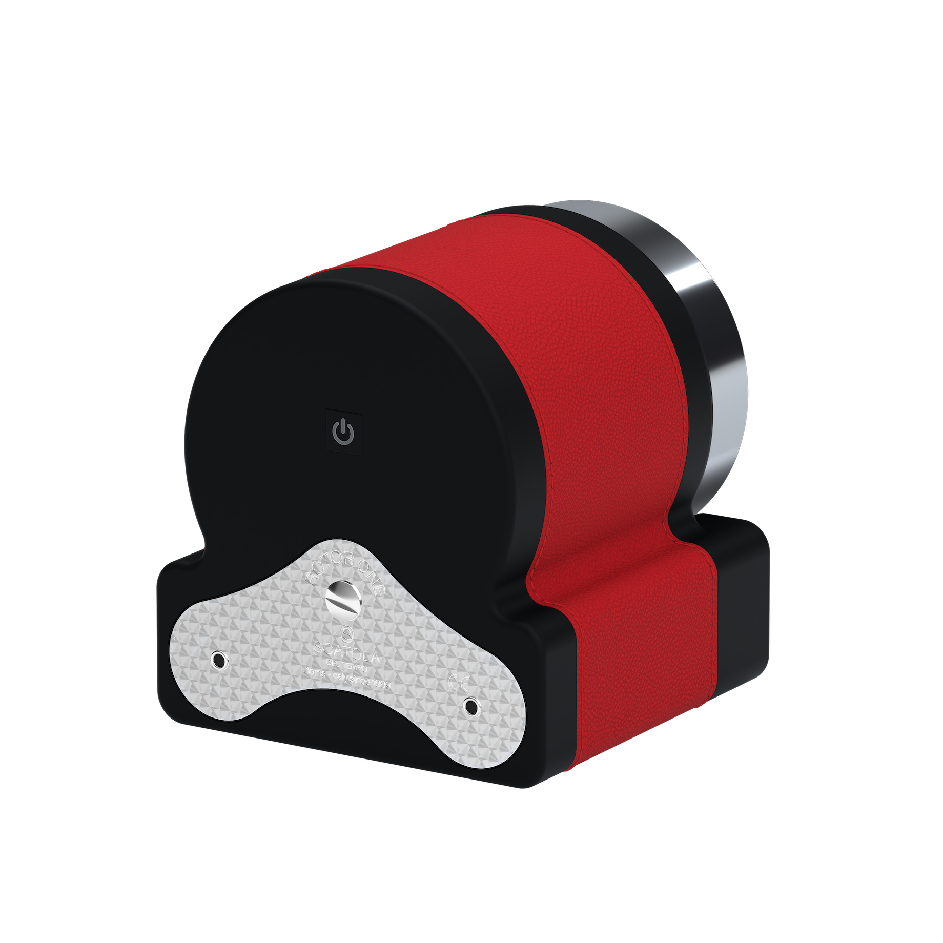 Кожаная шкатулка для подзавода автоматических часов Rotor One Red