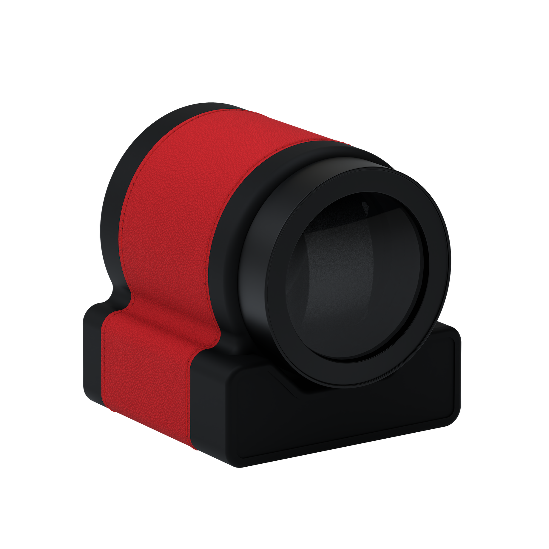 Кожаная шкатулка для подзавода автоматических часов Rotor One Red