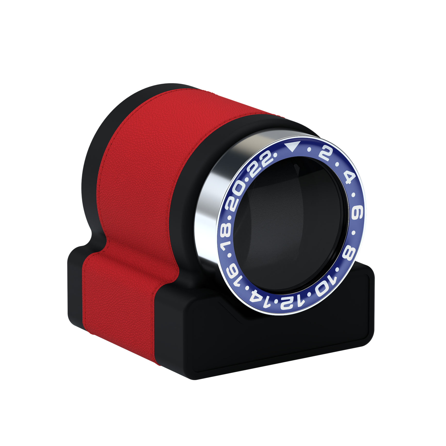 Кожаная шкатулка для подзавода автоматических часов Rotor One Red