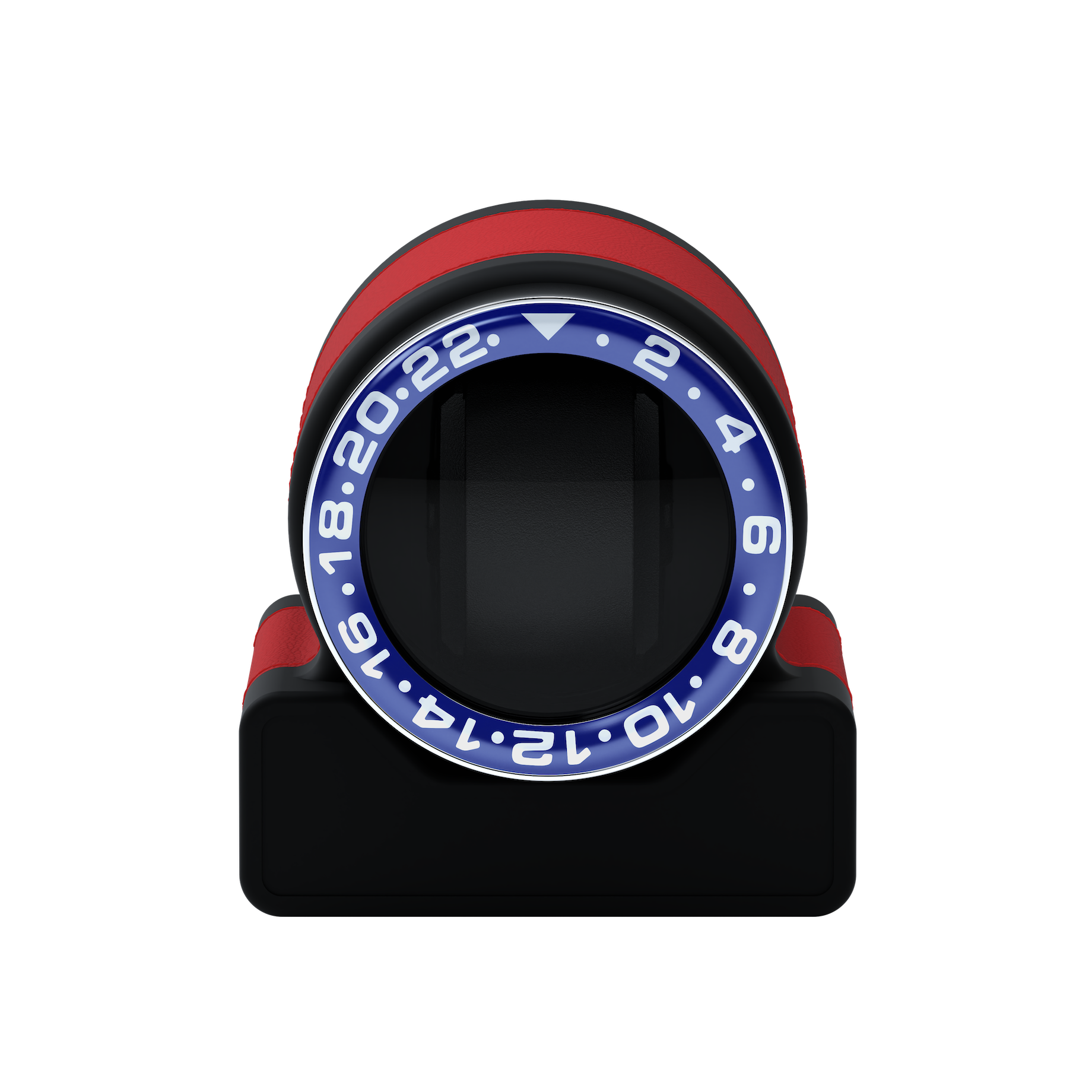 Кожаная шкатулка для подзавода автоматических часов Rotor One Red