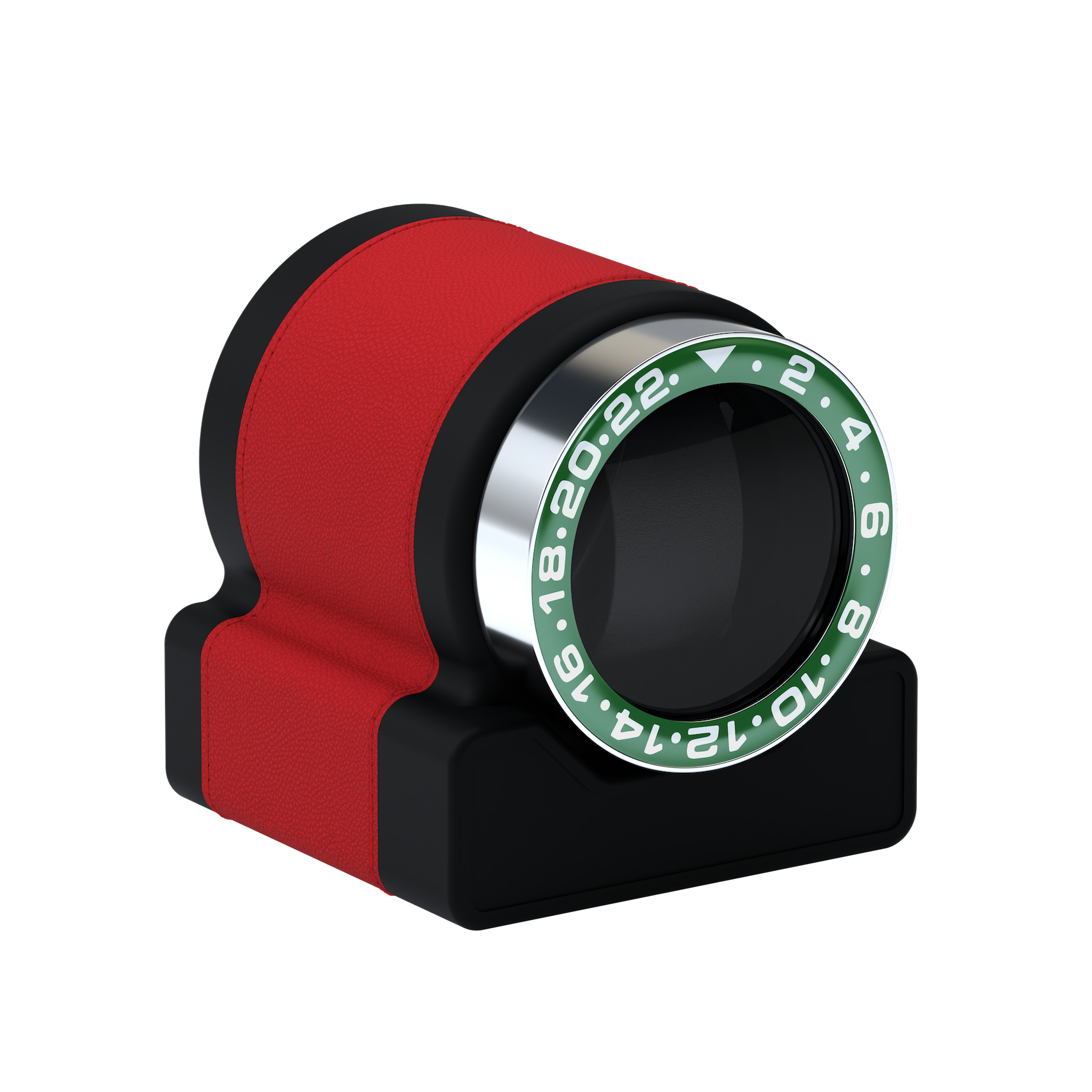 Кожаная шкатулка для подзавода автоматических часов Rotor One Red