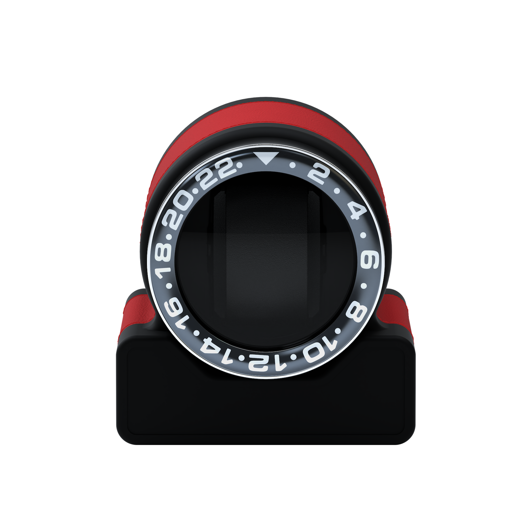 Кожаная шкатулка для подзавода автоматических часов Rotor One Red