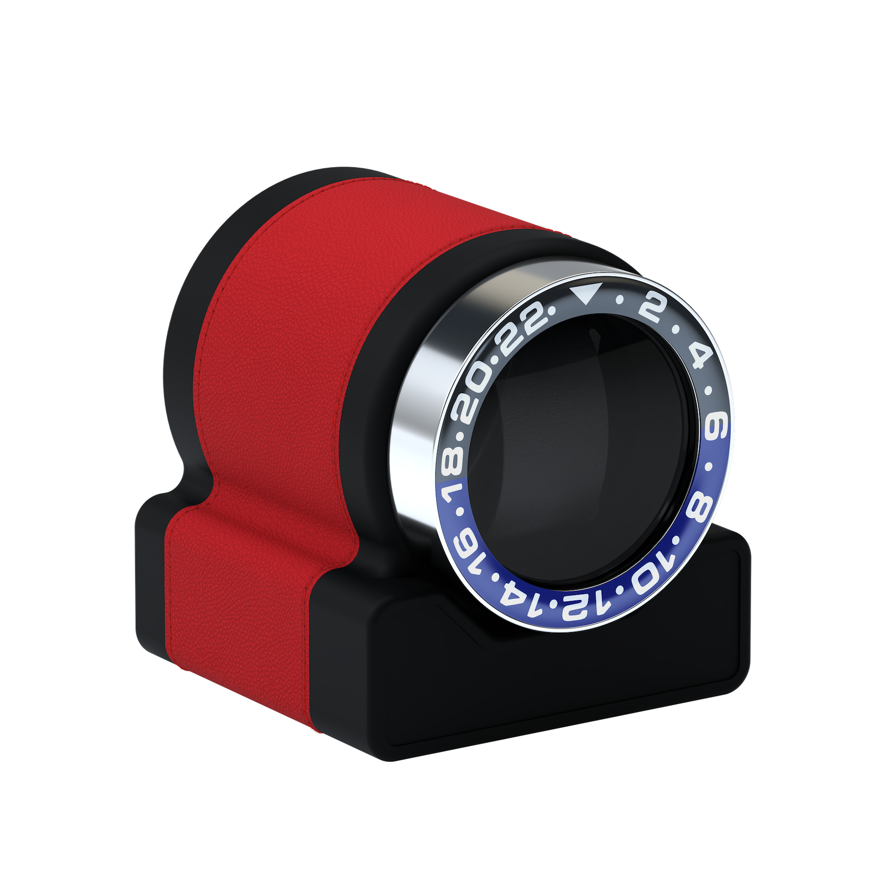 Кожаная шкатулка для подзавода автоматических часов Rotor One Red