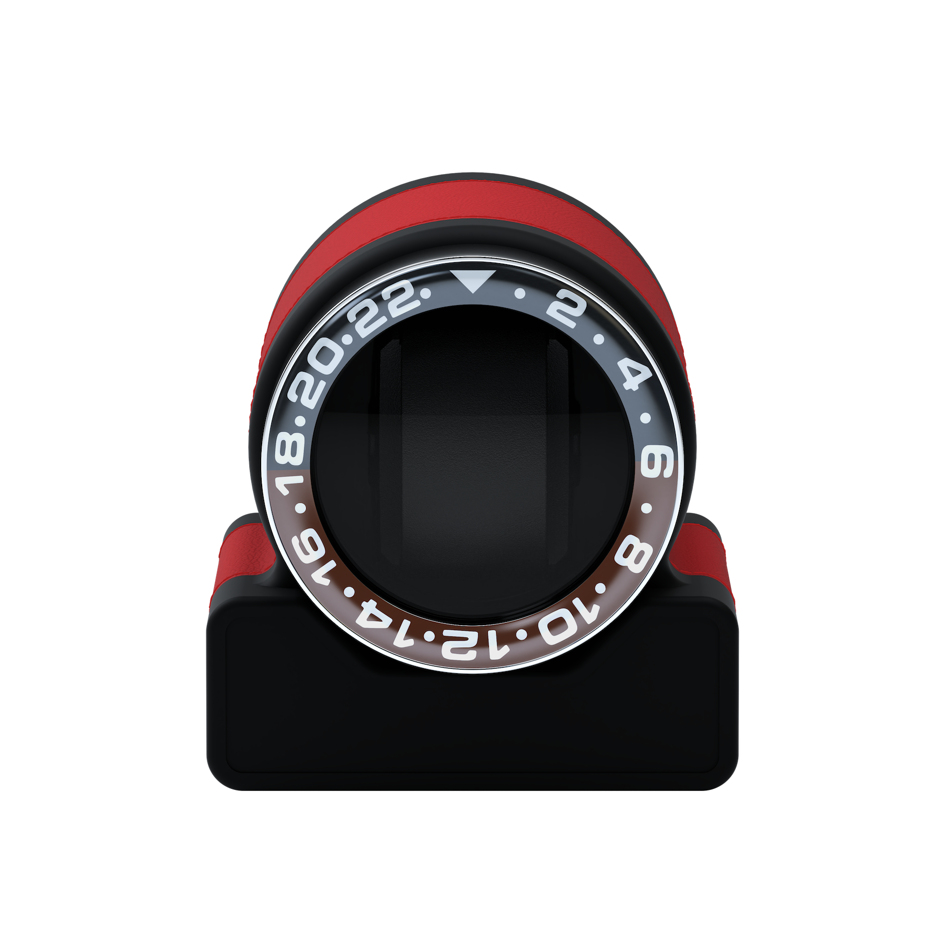 Кожаная шкатулка для подзавода автоматических часов Rotor One Red