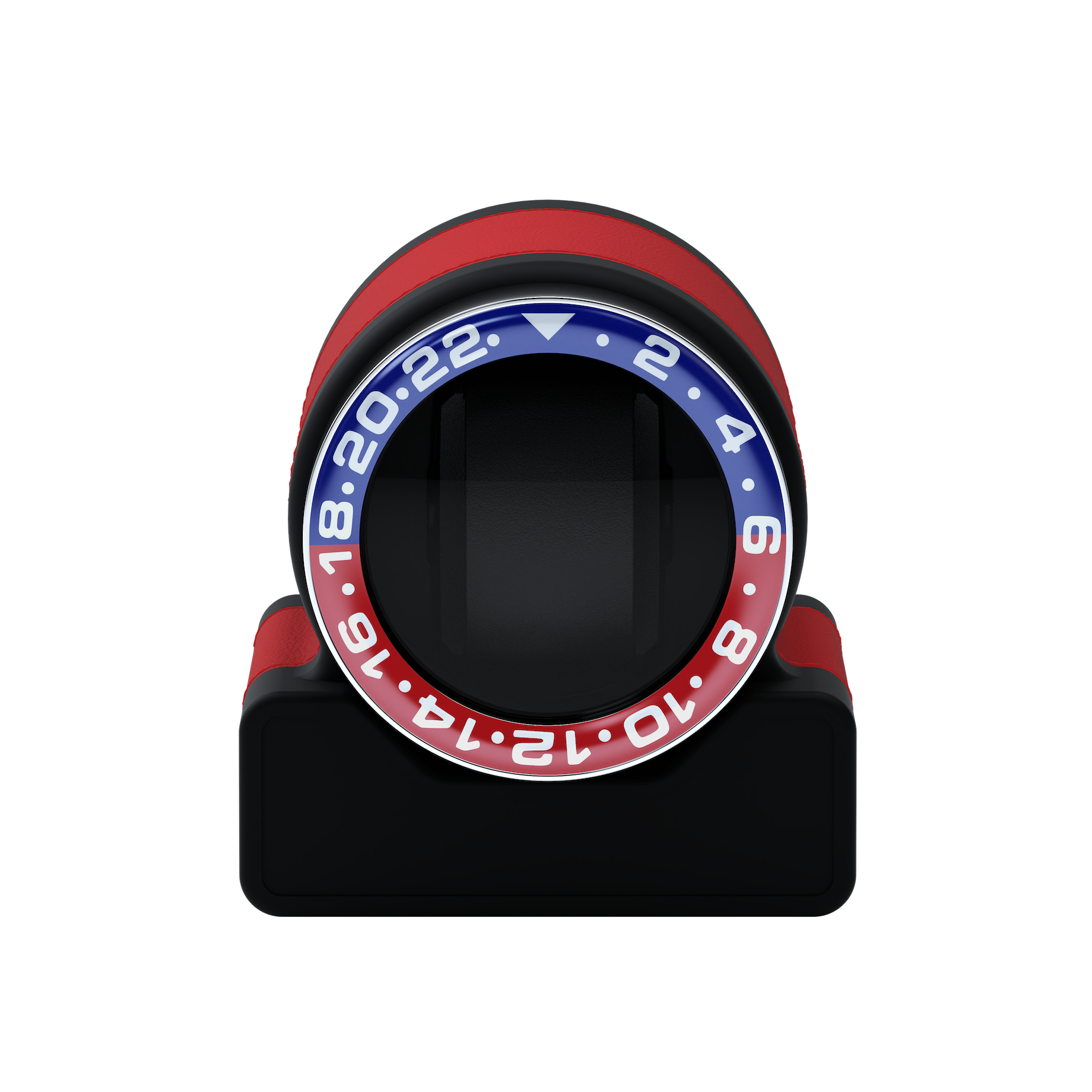 Кожаная шкатулка для подзавода автоматических часов Rotor One Red