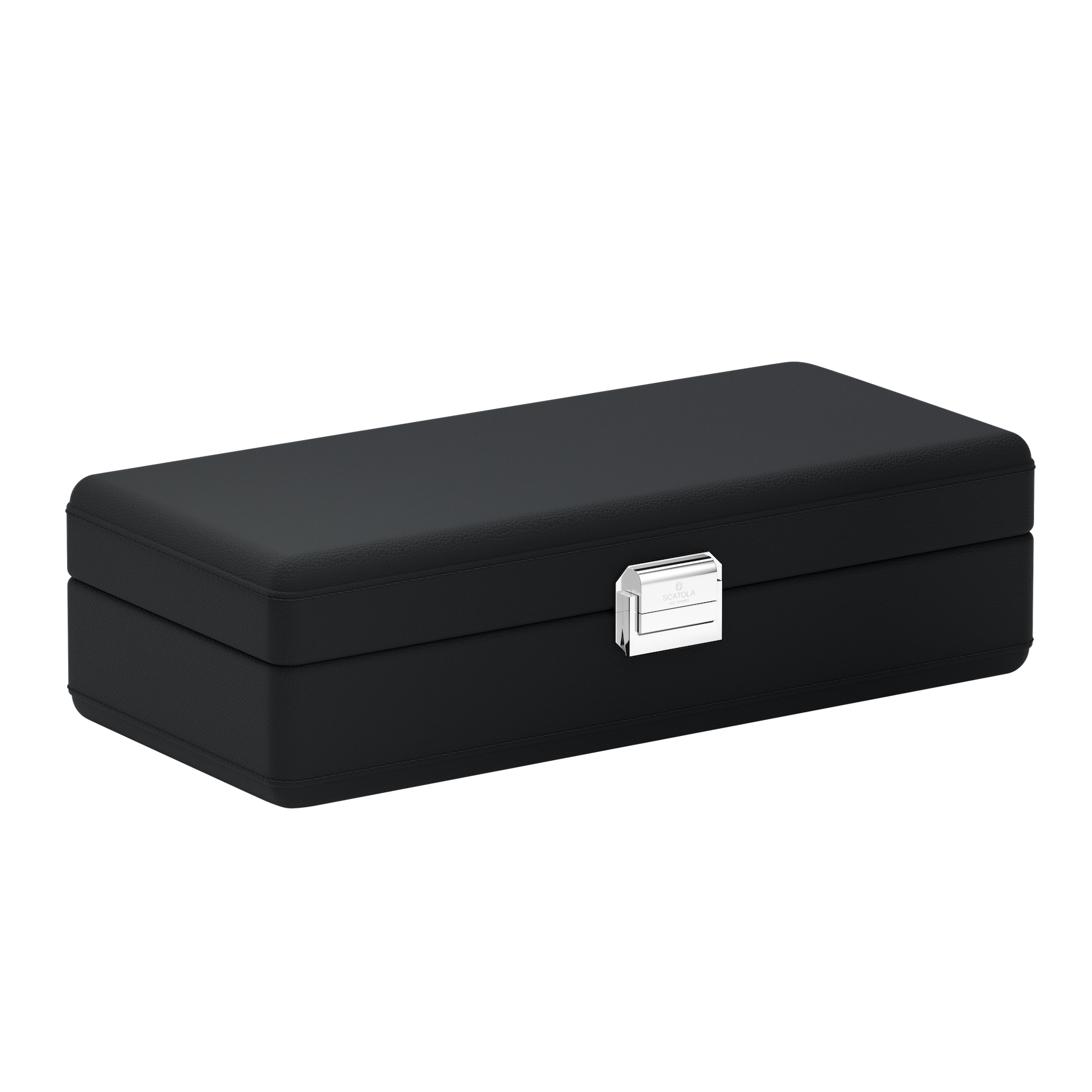 Кожаная шкатулка для часов Valigetta 4 Intense Black