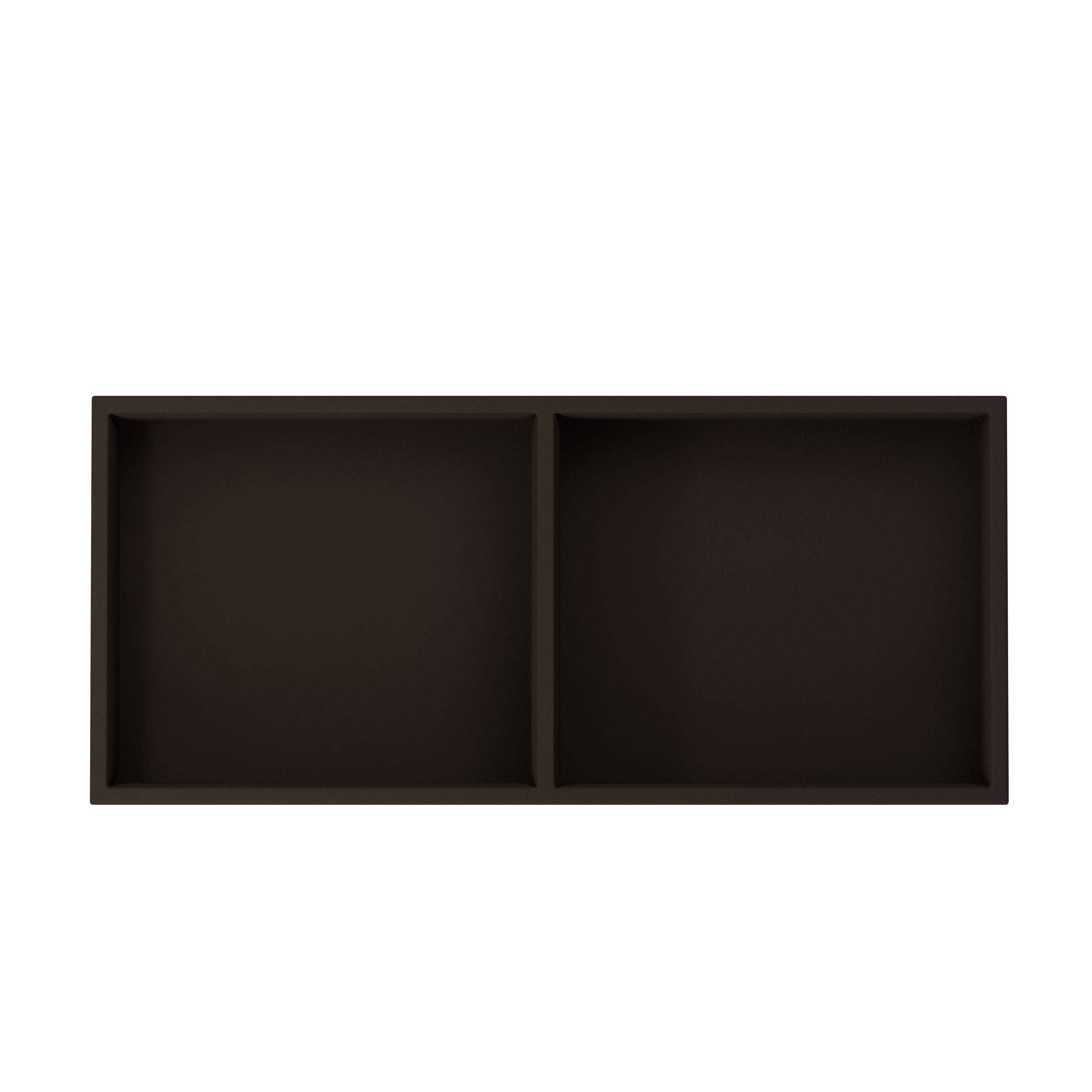 Кожаный лоток для мелочей Vassoio C Chocolate Brown