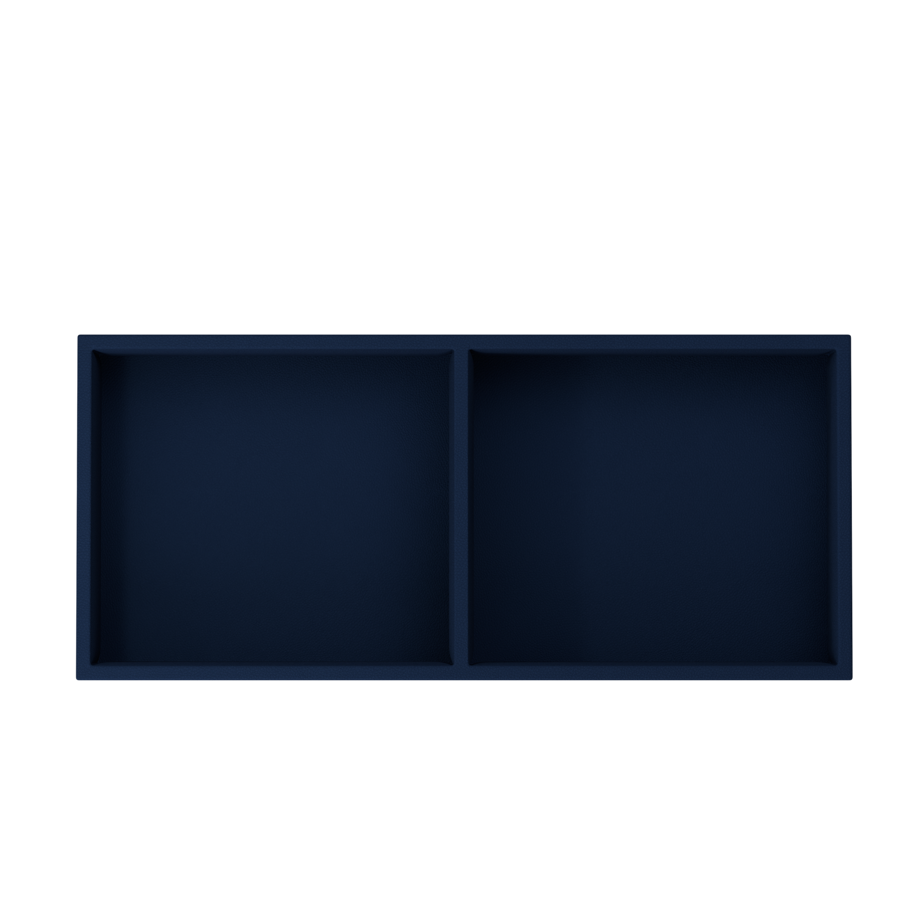 Кожаный лоток для мелочей Vassoio C Midnight Blue