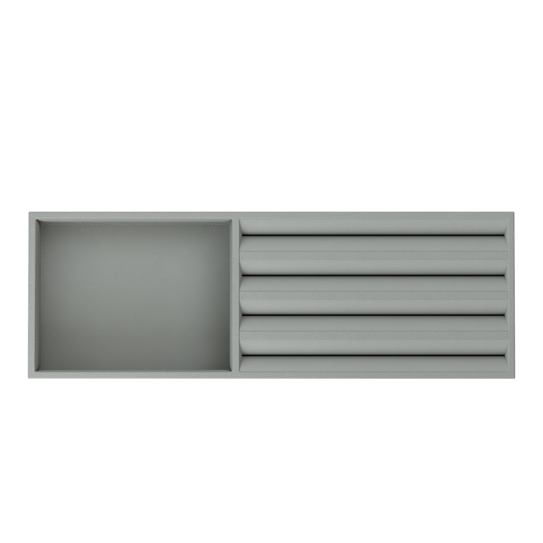 Кожаный лоток для украшений Vassoio B Pearl Gray