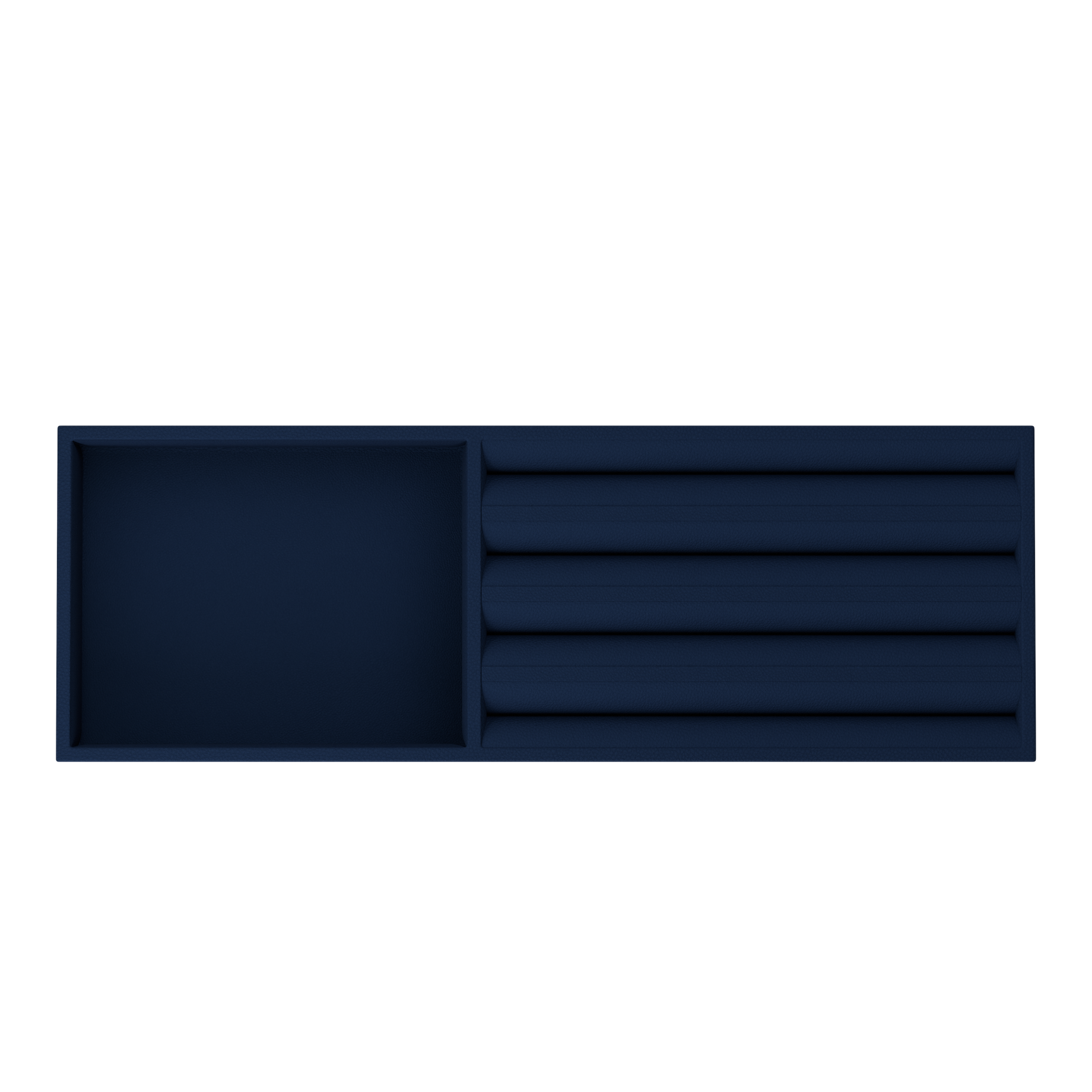 Кожаный лоток для украшений Vassoio B Midnight Blue