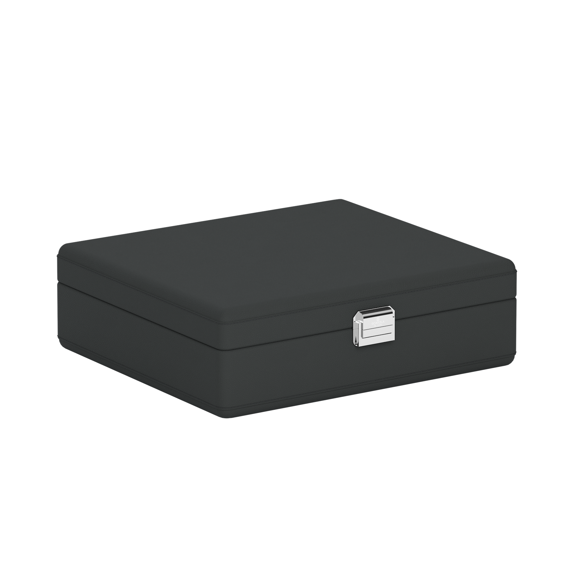 Tesoro Grande Slate Gray կաշվե զարդատուփ