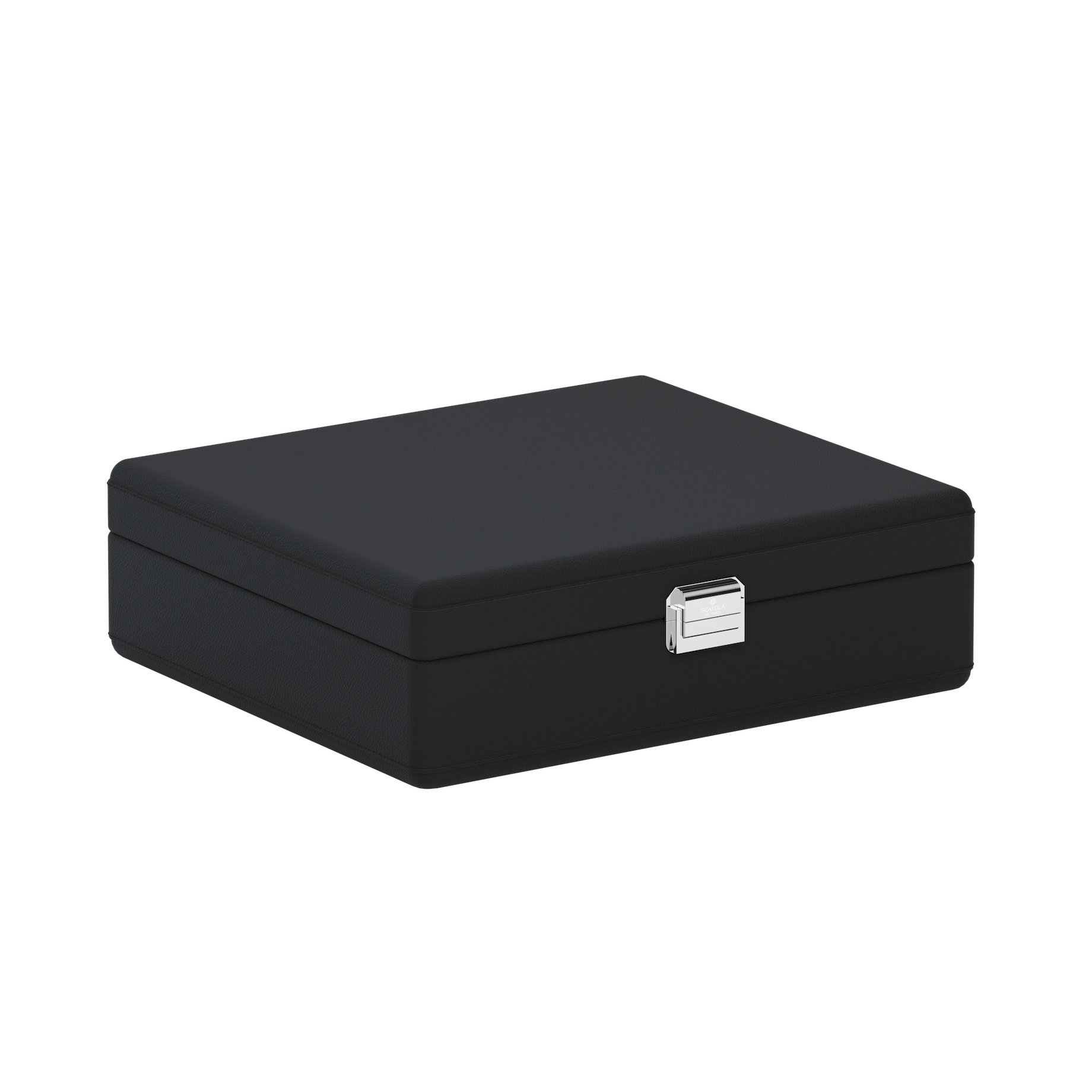 Tesoro Grande Intense Black կաշվե զարդատուփ