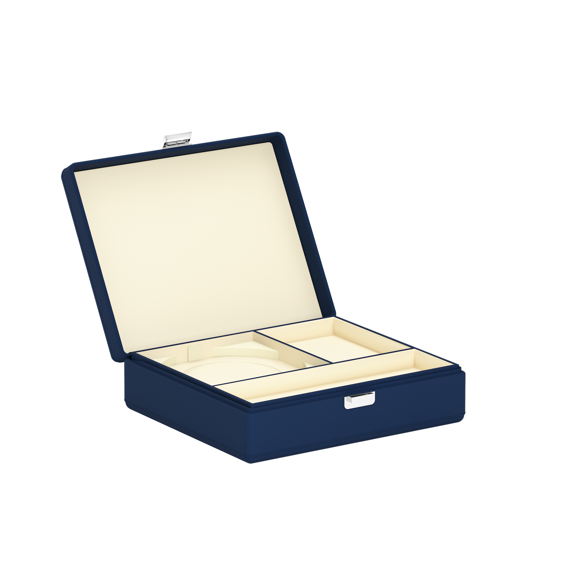 Tesoro Grande Midnight Blue կաշվե զարդատուփ