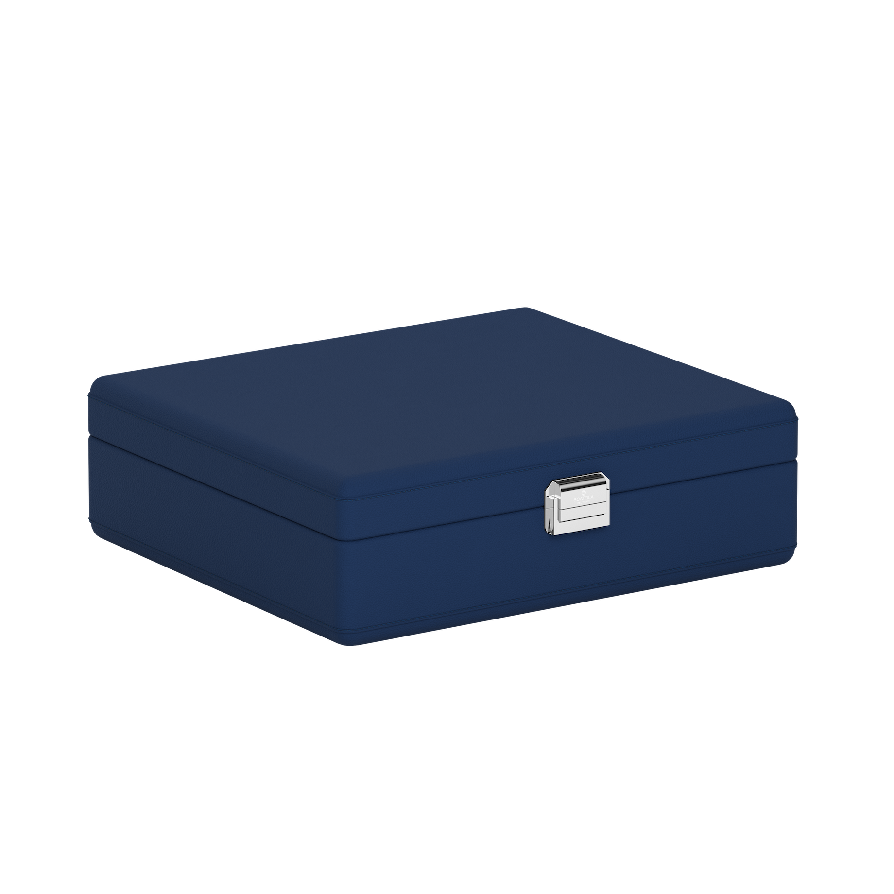 Tesoro Grande Midnight Blue կաշվե զարդատուփ