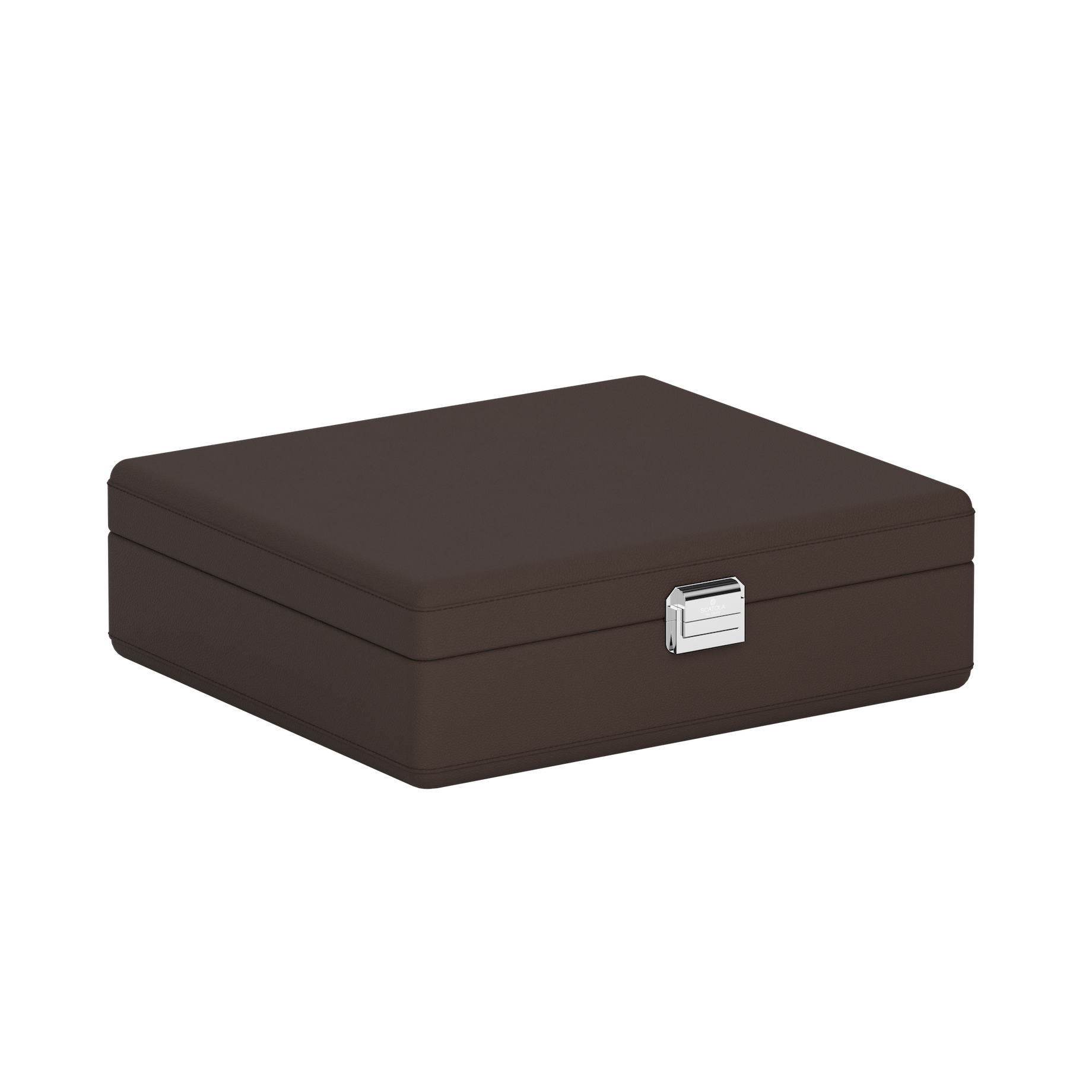 Кожаная шкатулка для украшений Tesoro Grande Chocolate Brown