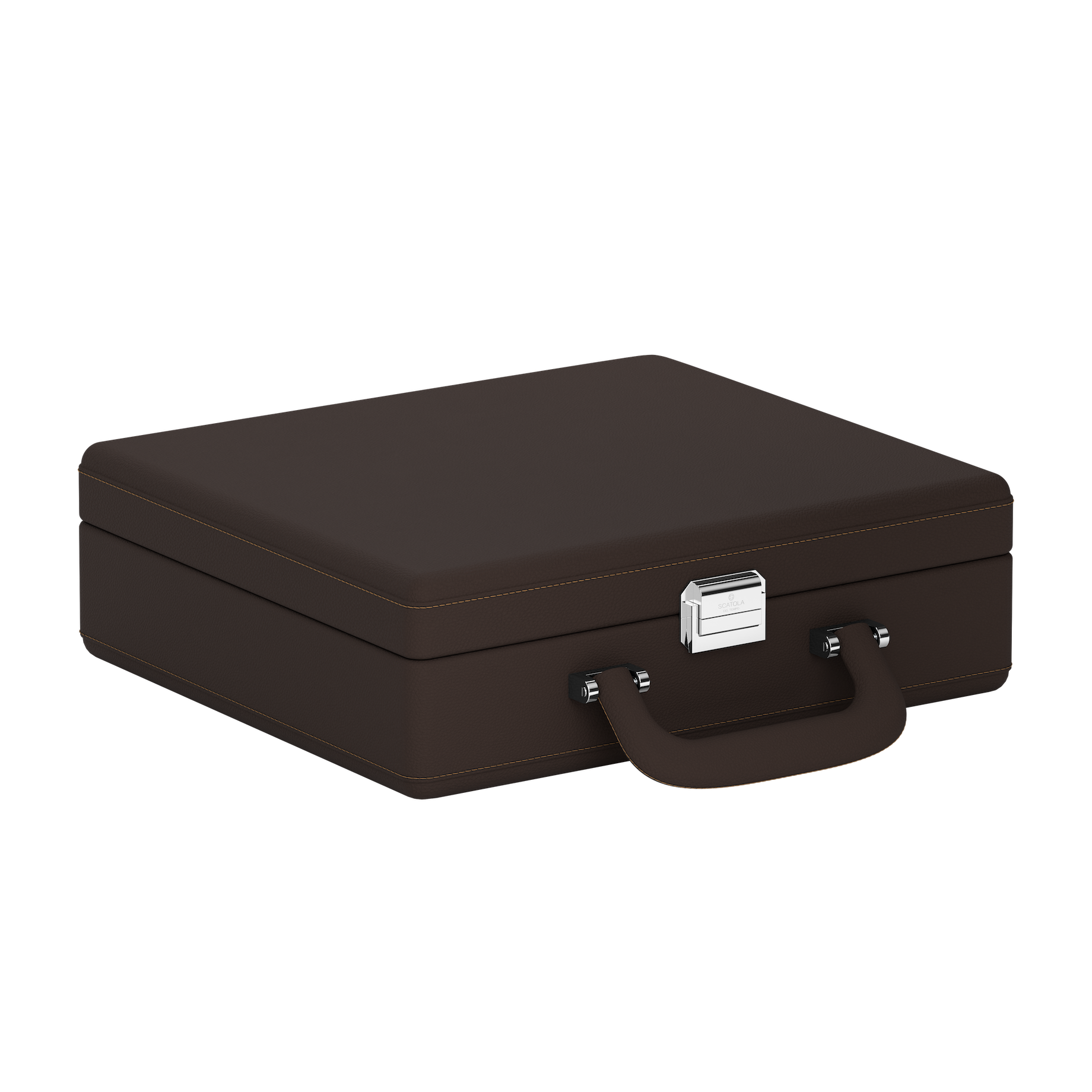 Valigetta 8 Chocolate Brown / Chestnut կաշվե ճամփորդական ժամացույցի պատյան