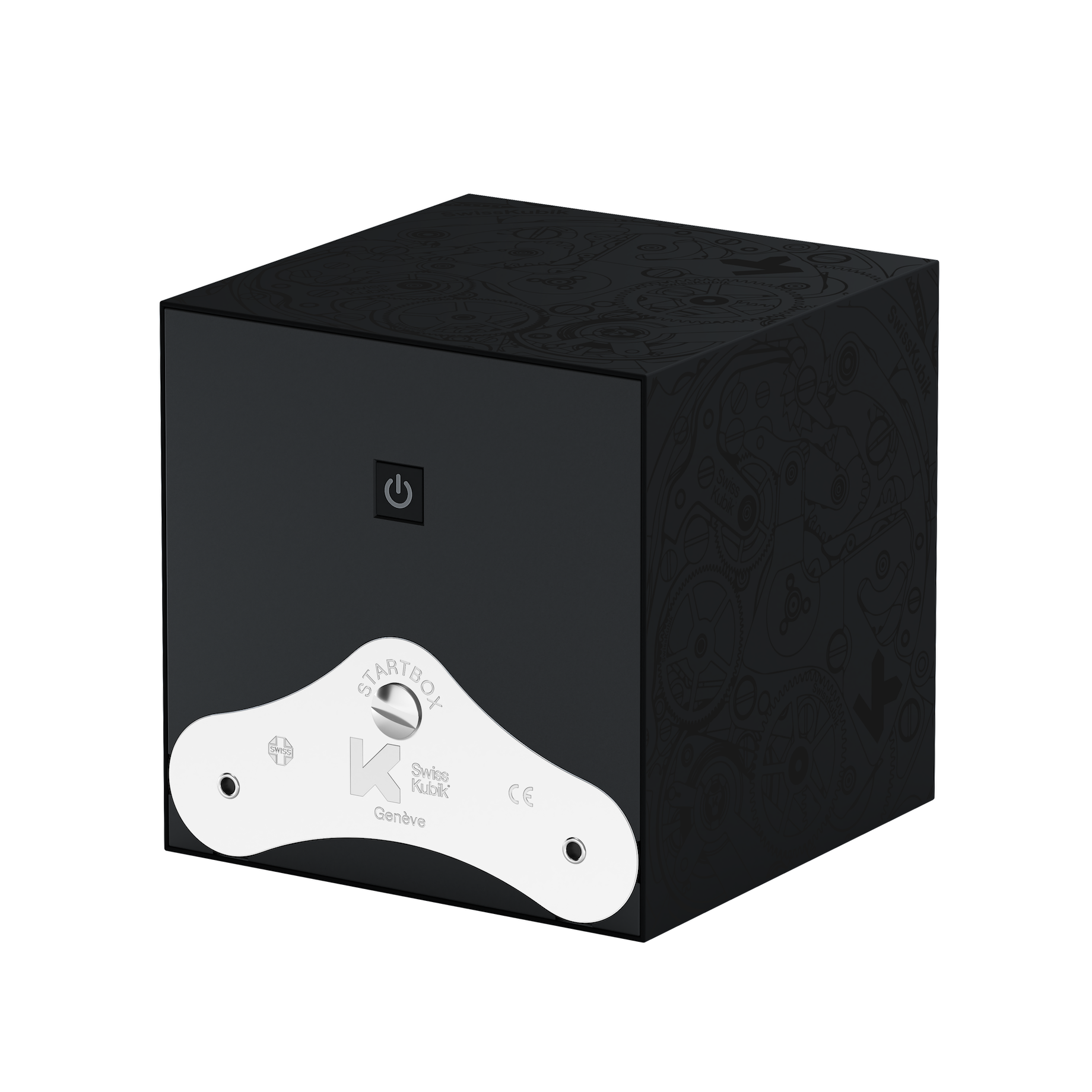 Black Soft Touch Black Movement ժամացույցի լարման տուփ