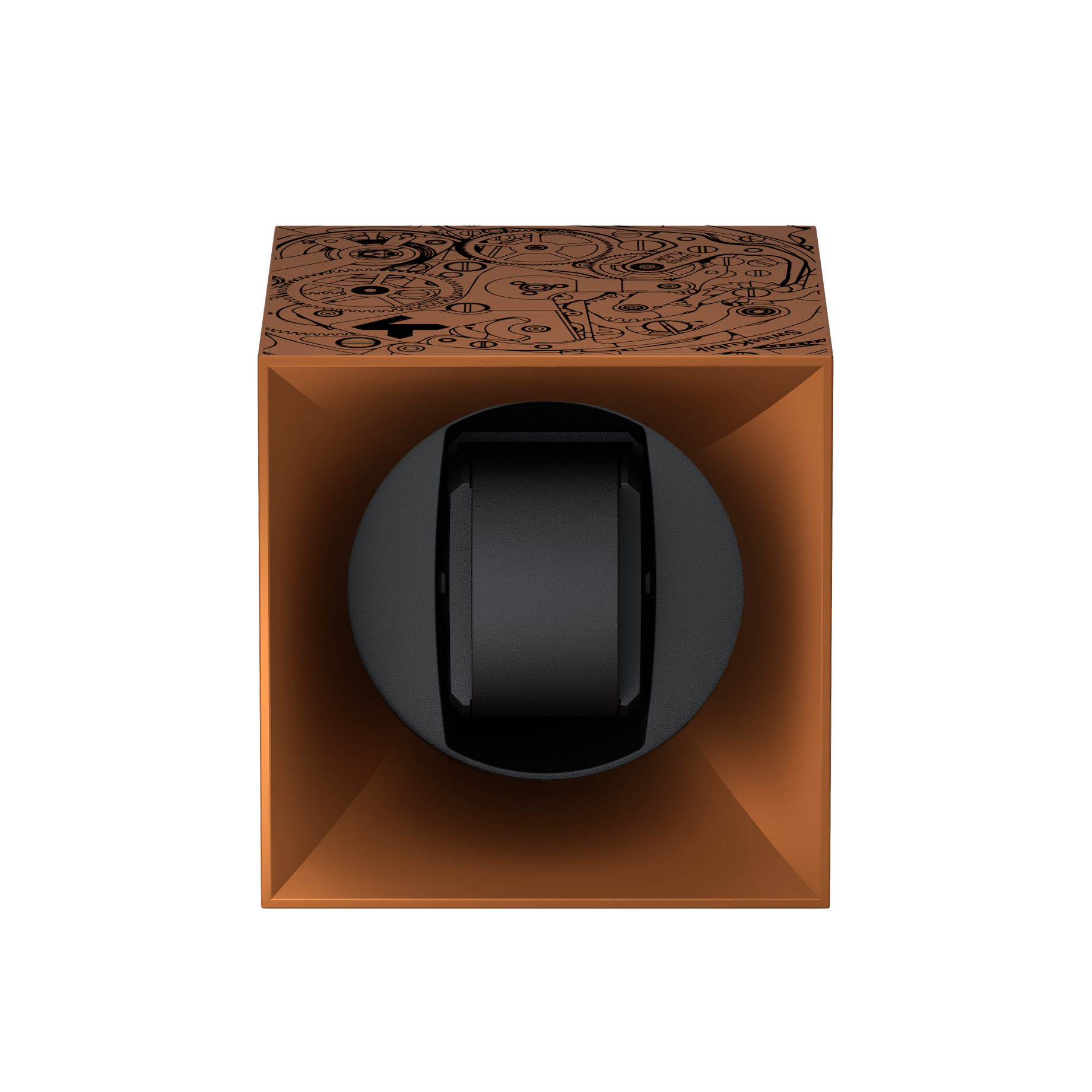 Bronze Soft Touch Black Movement ժամացույցի լարման տուփ