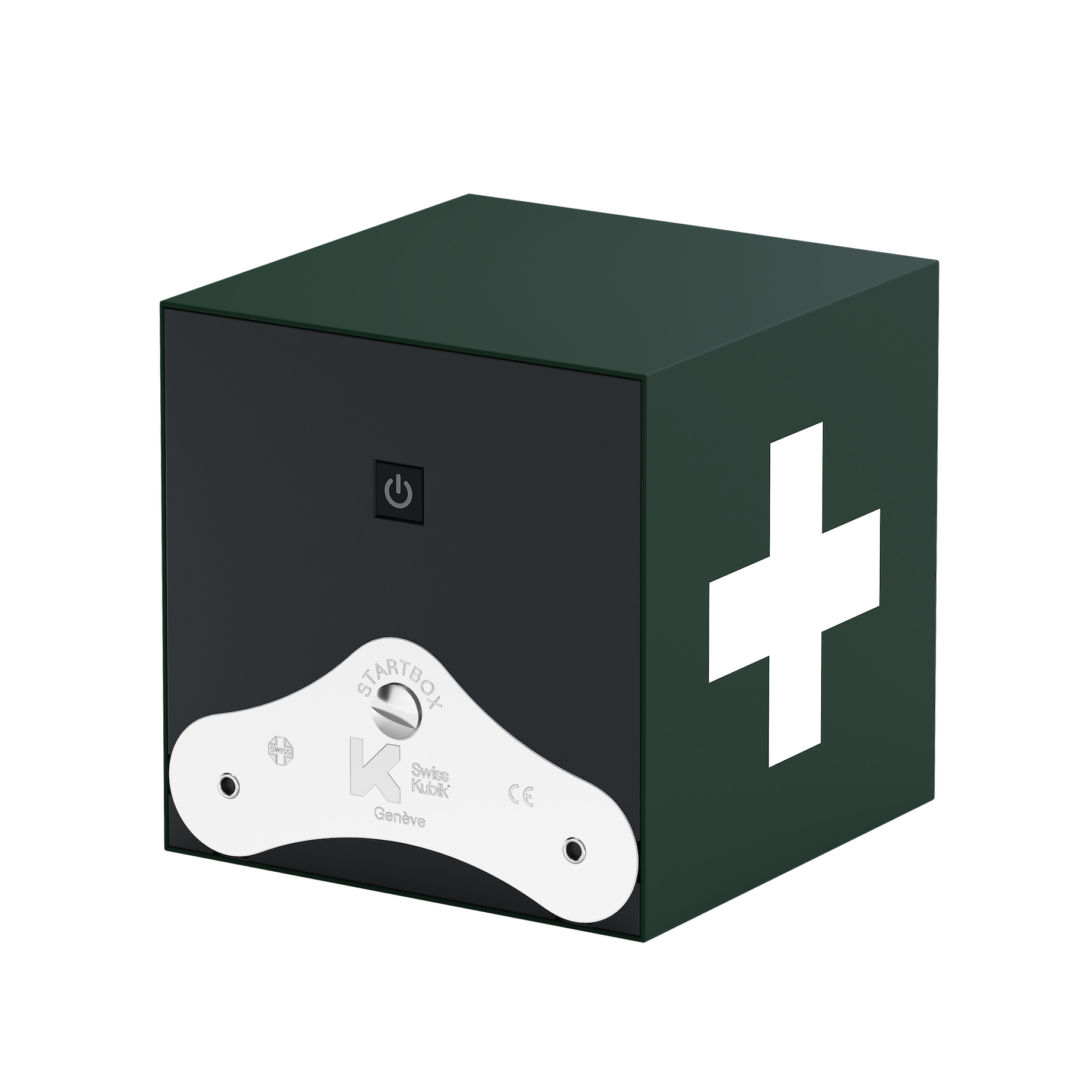 Шкатулка для подзавода часов Green Soft Touch Swiss Cross